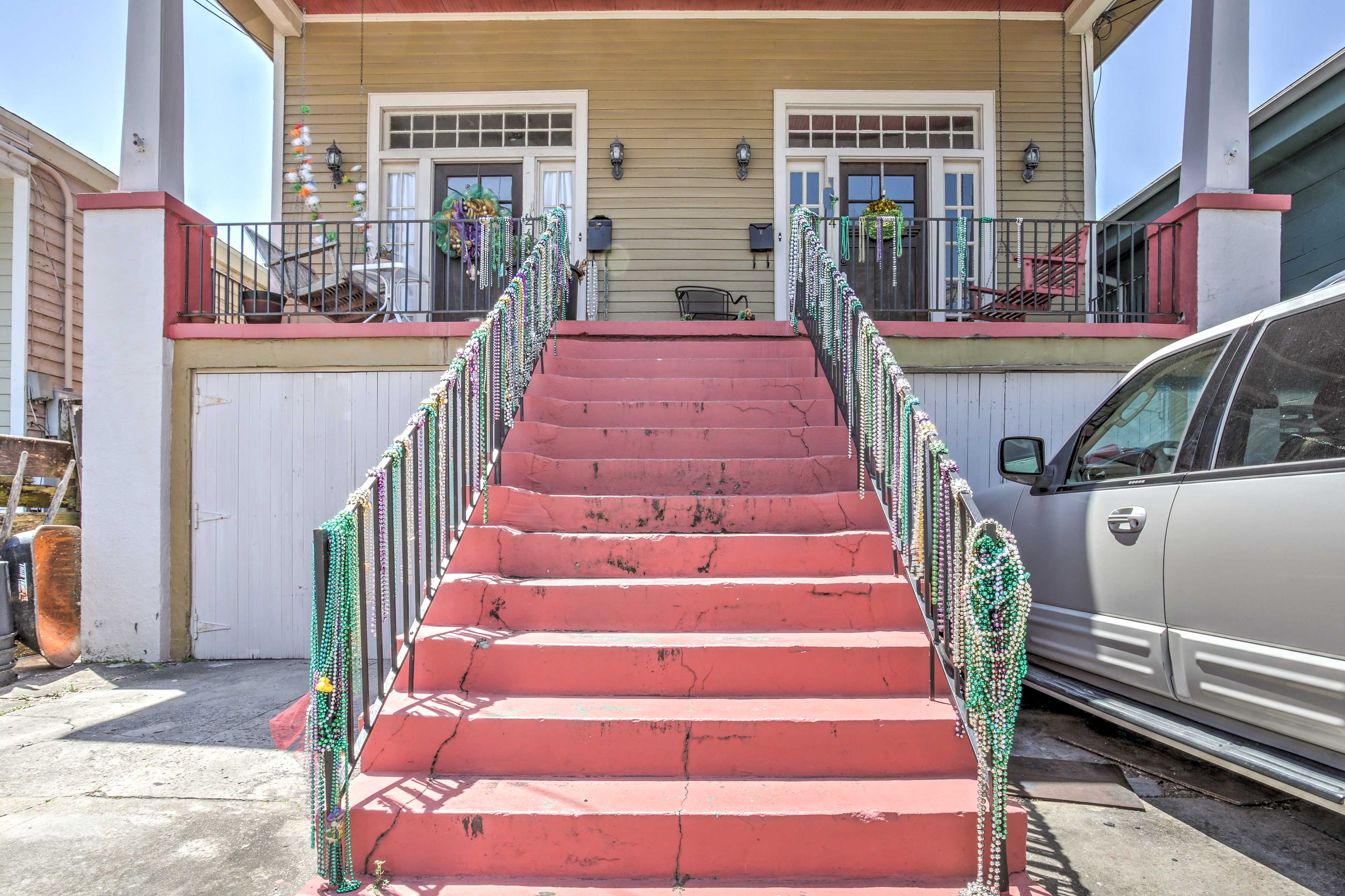 This house exudes the unique New Orleans tradition both inside and out.