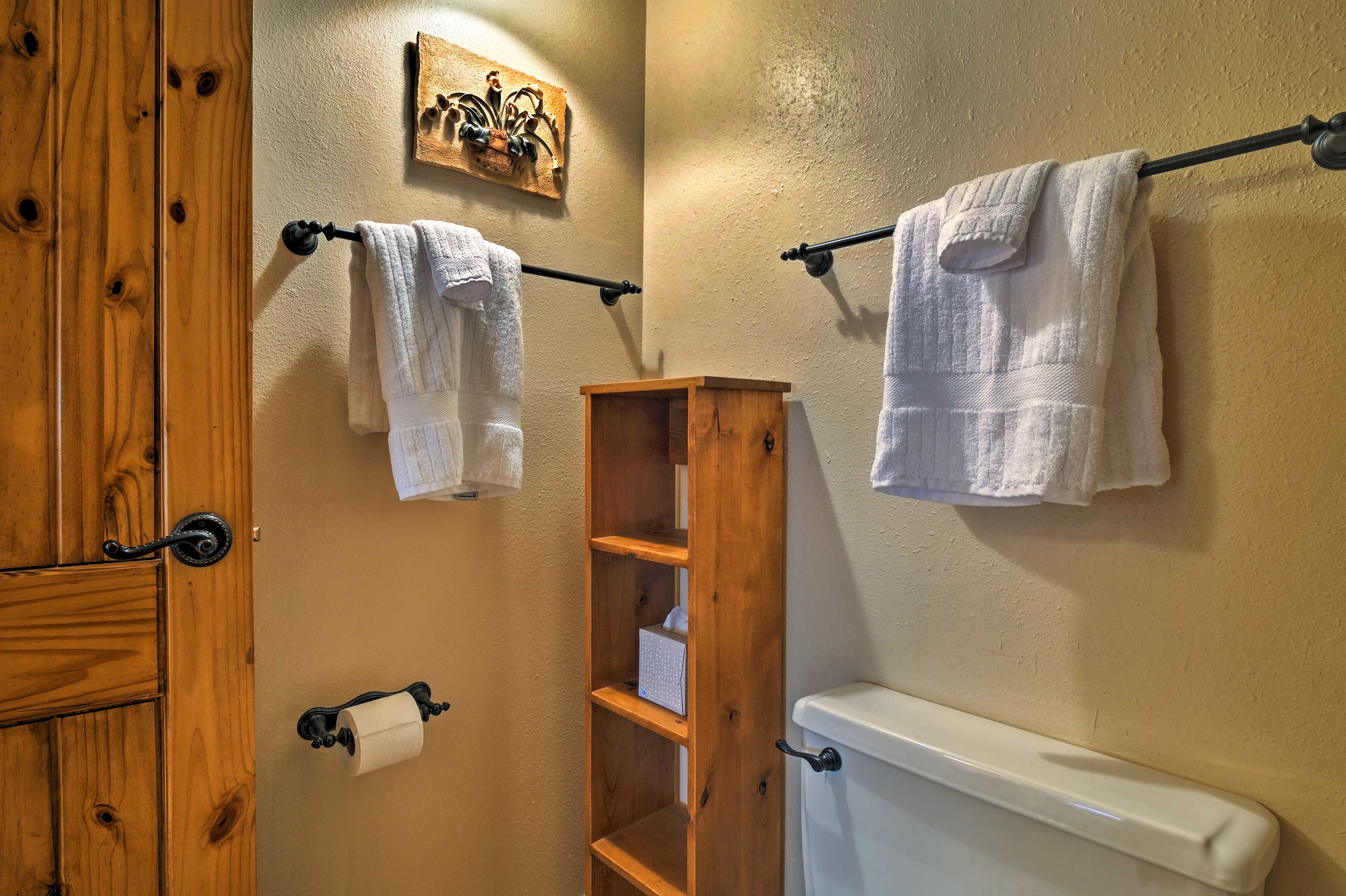 Fresh towels will make you feel right at home.