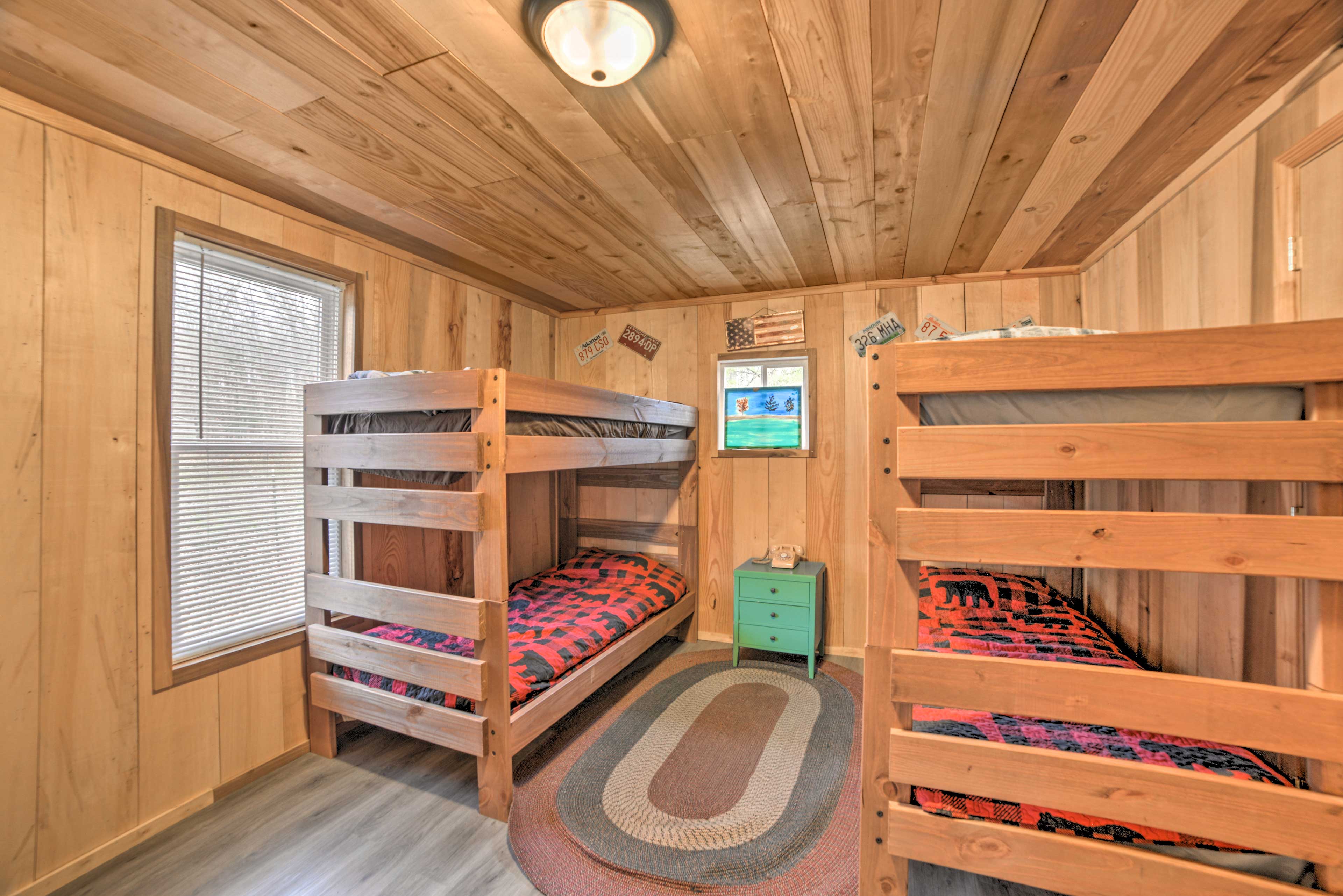 The kids will love the bunk room!