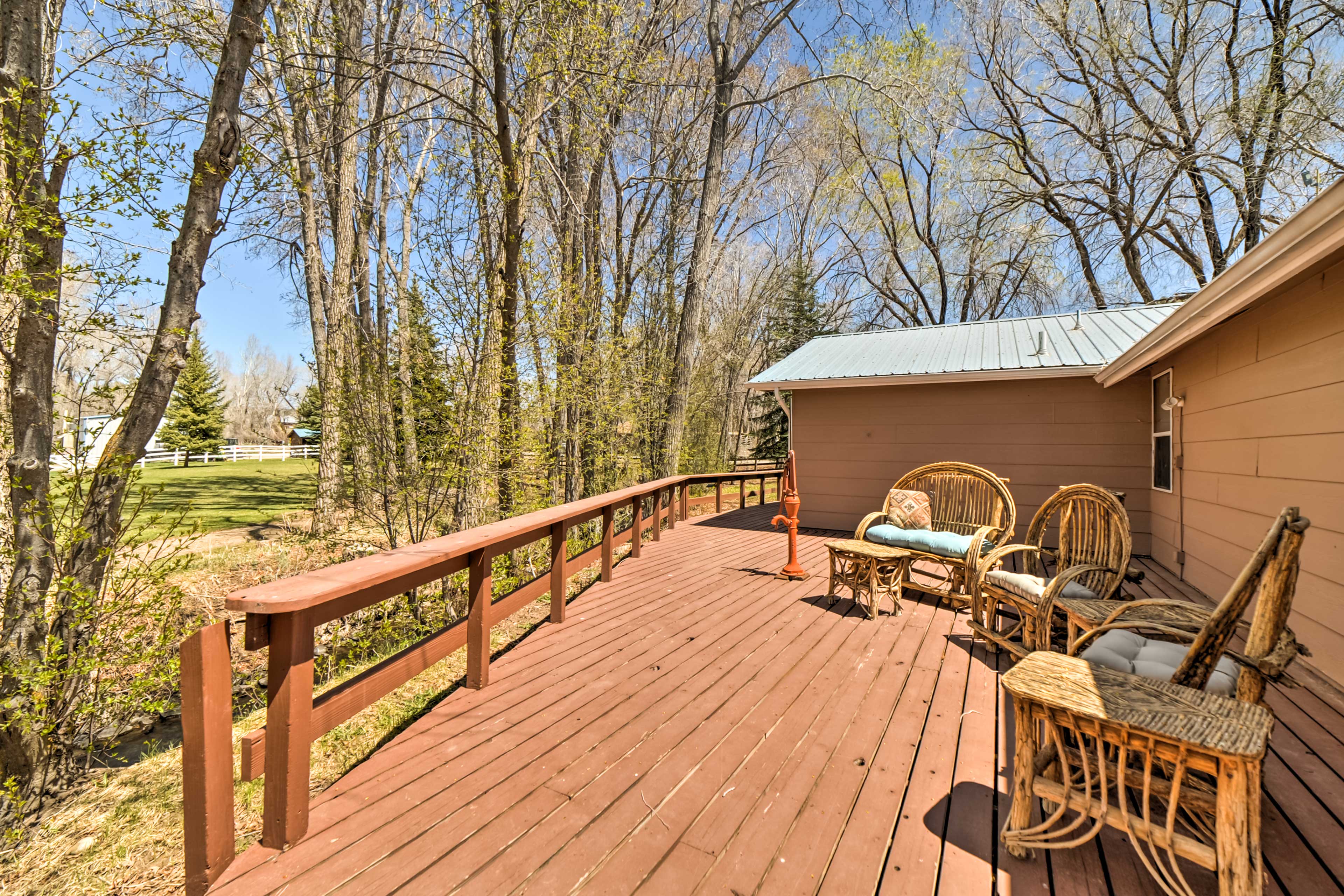 Outdoor Space | Furnished Deck | Access to Park