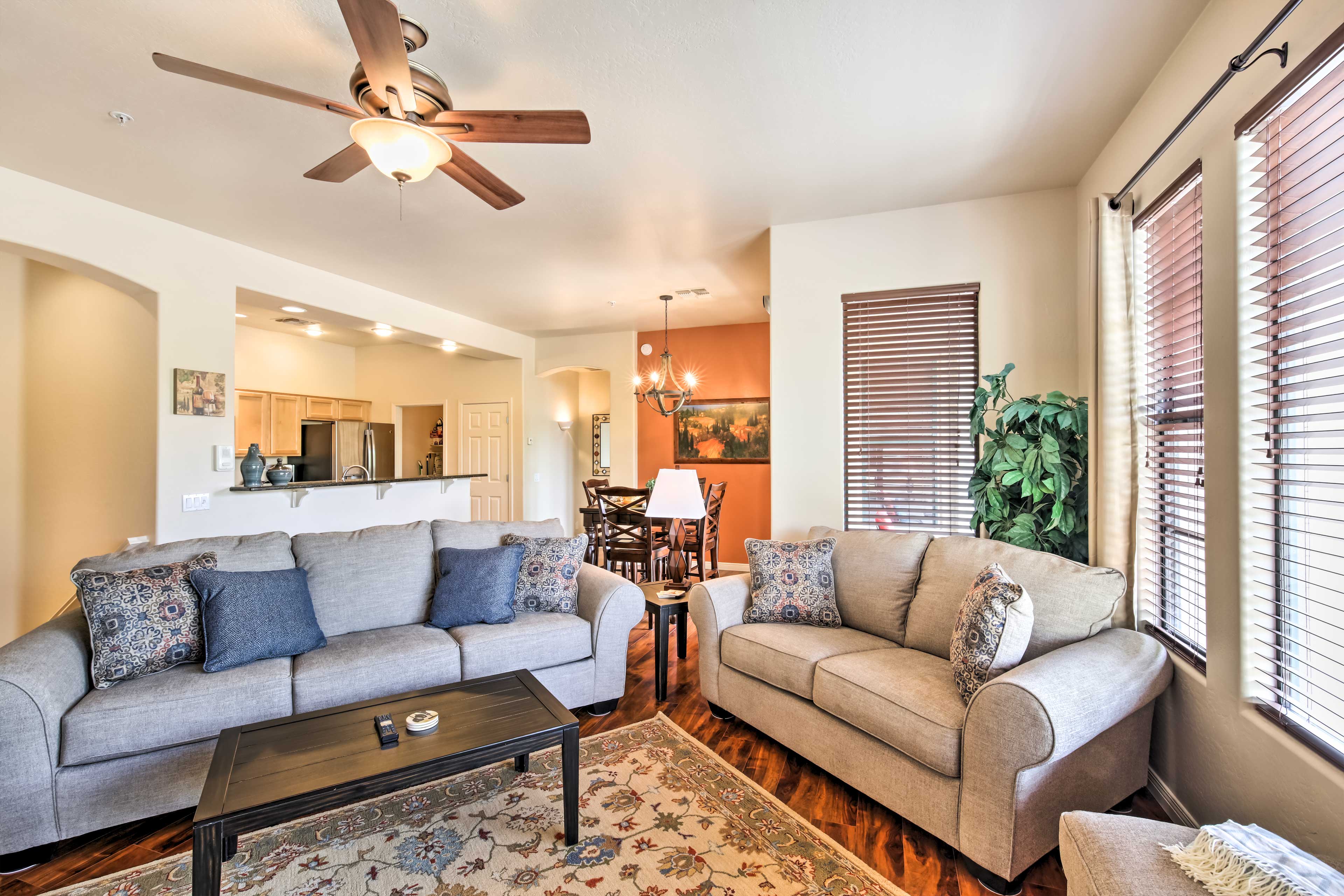 Living Room | 2-Story Townhome