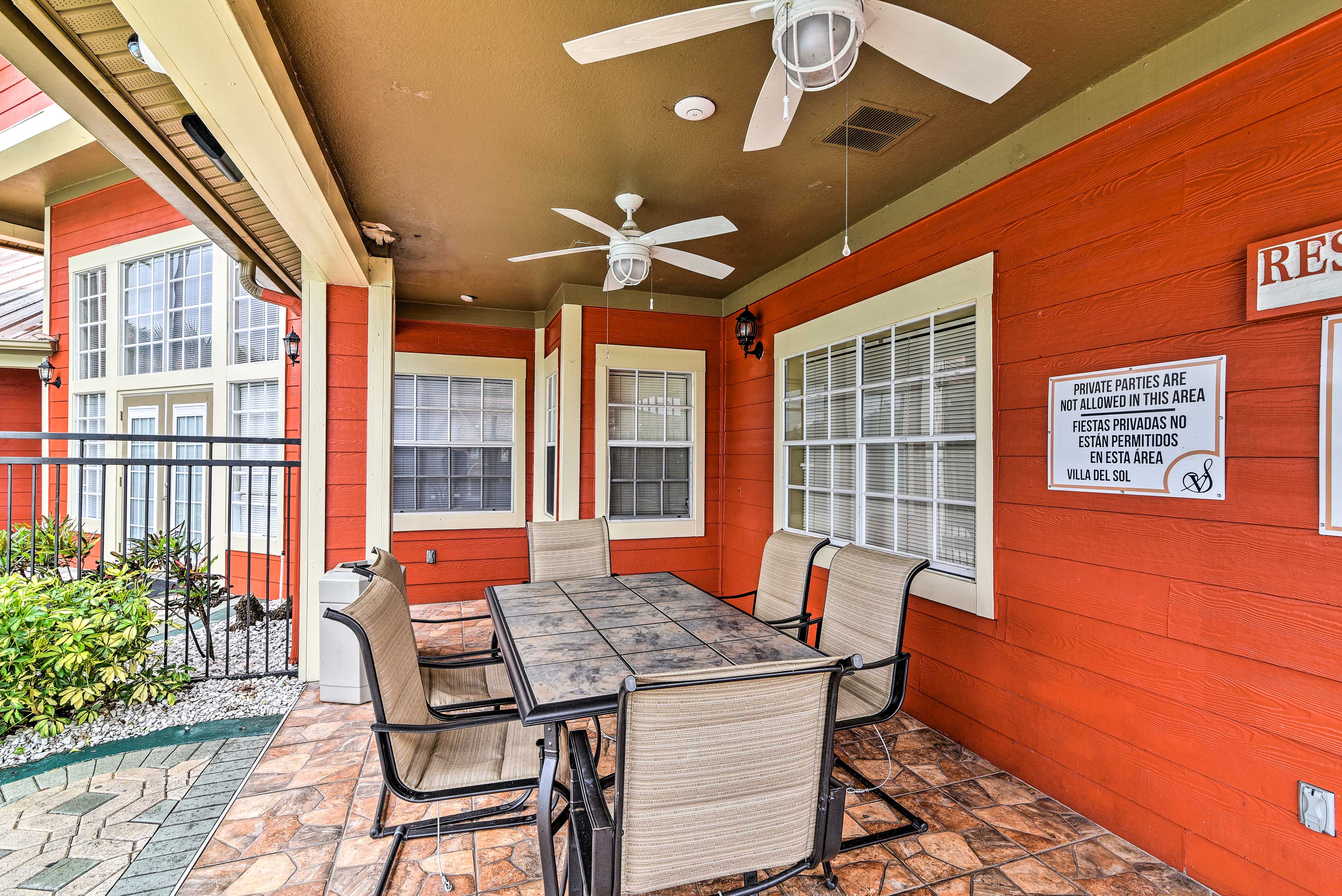 Enjoy lunch on the property.