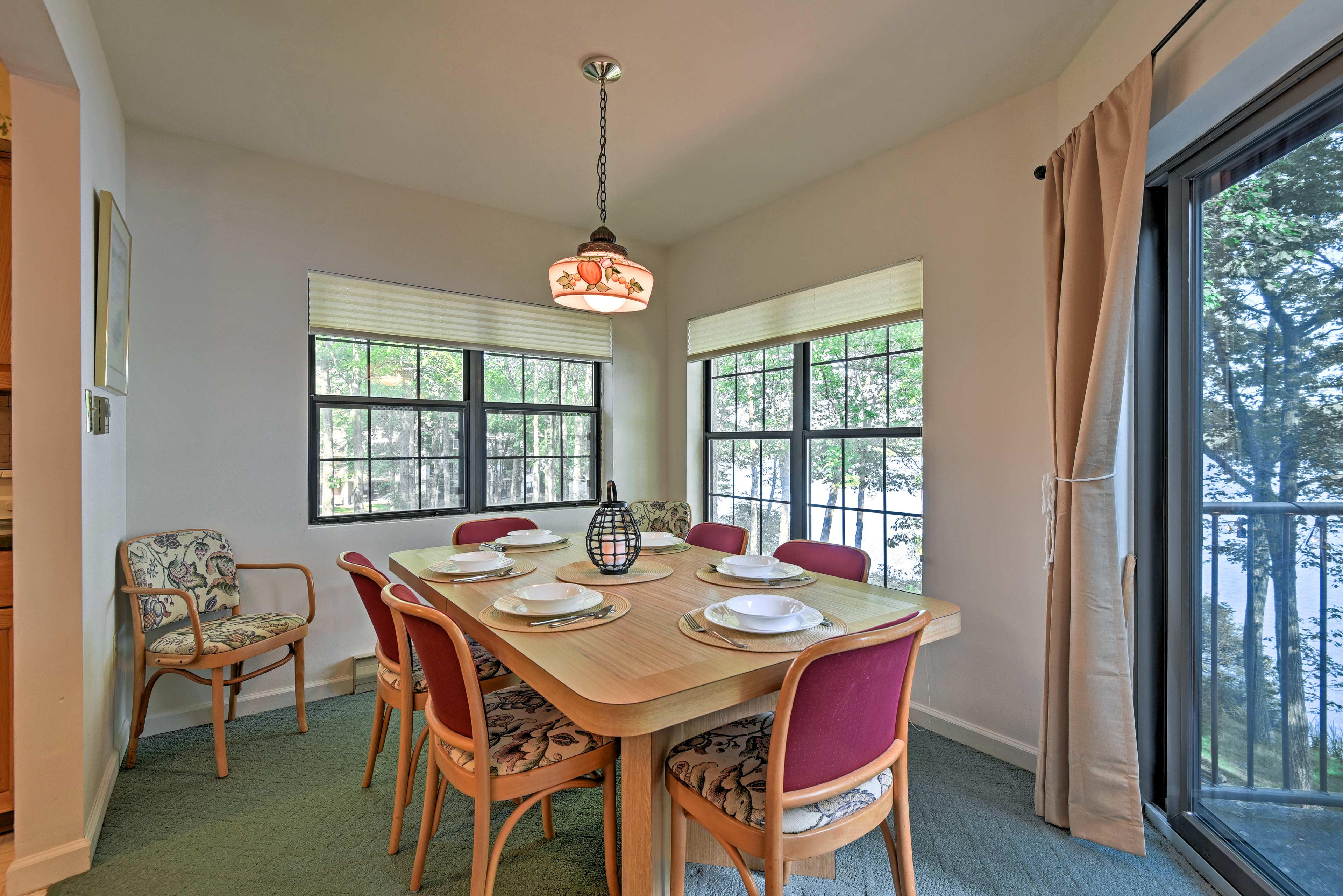 Dining Area | 1st Floor | Dishware & Flatware Provided | Patio Access