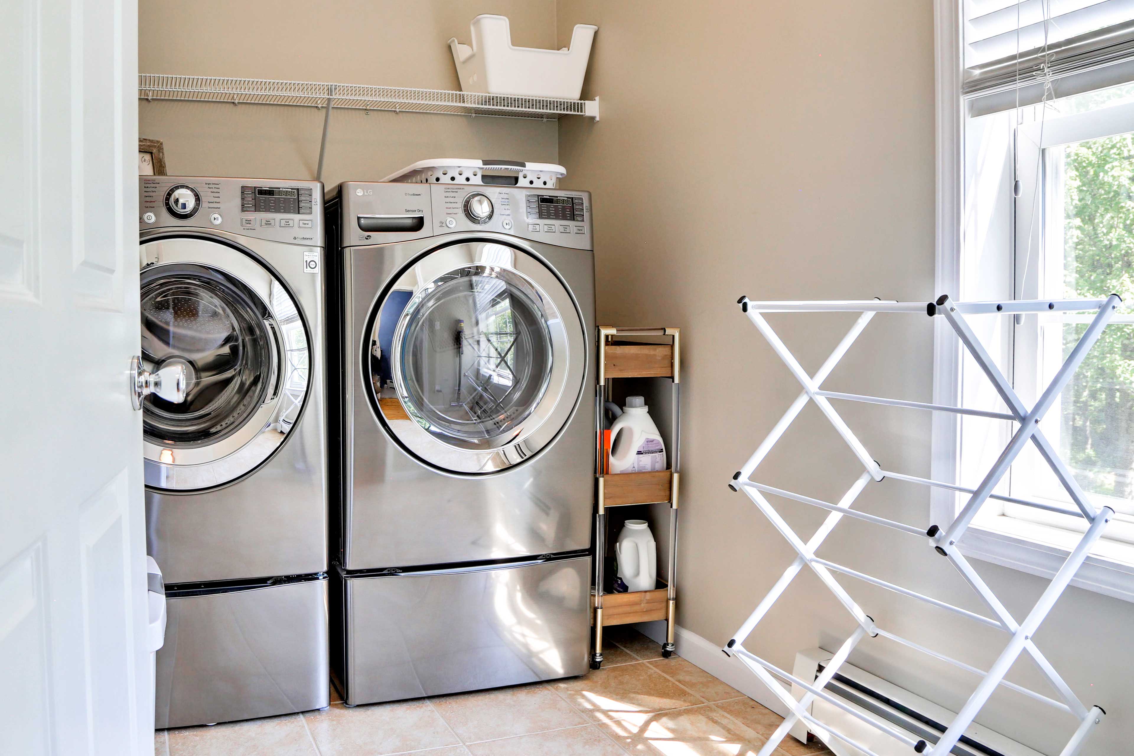 Wash off the smell of nature in the in-unit laundry machines.