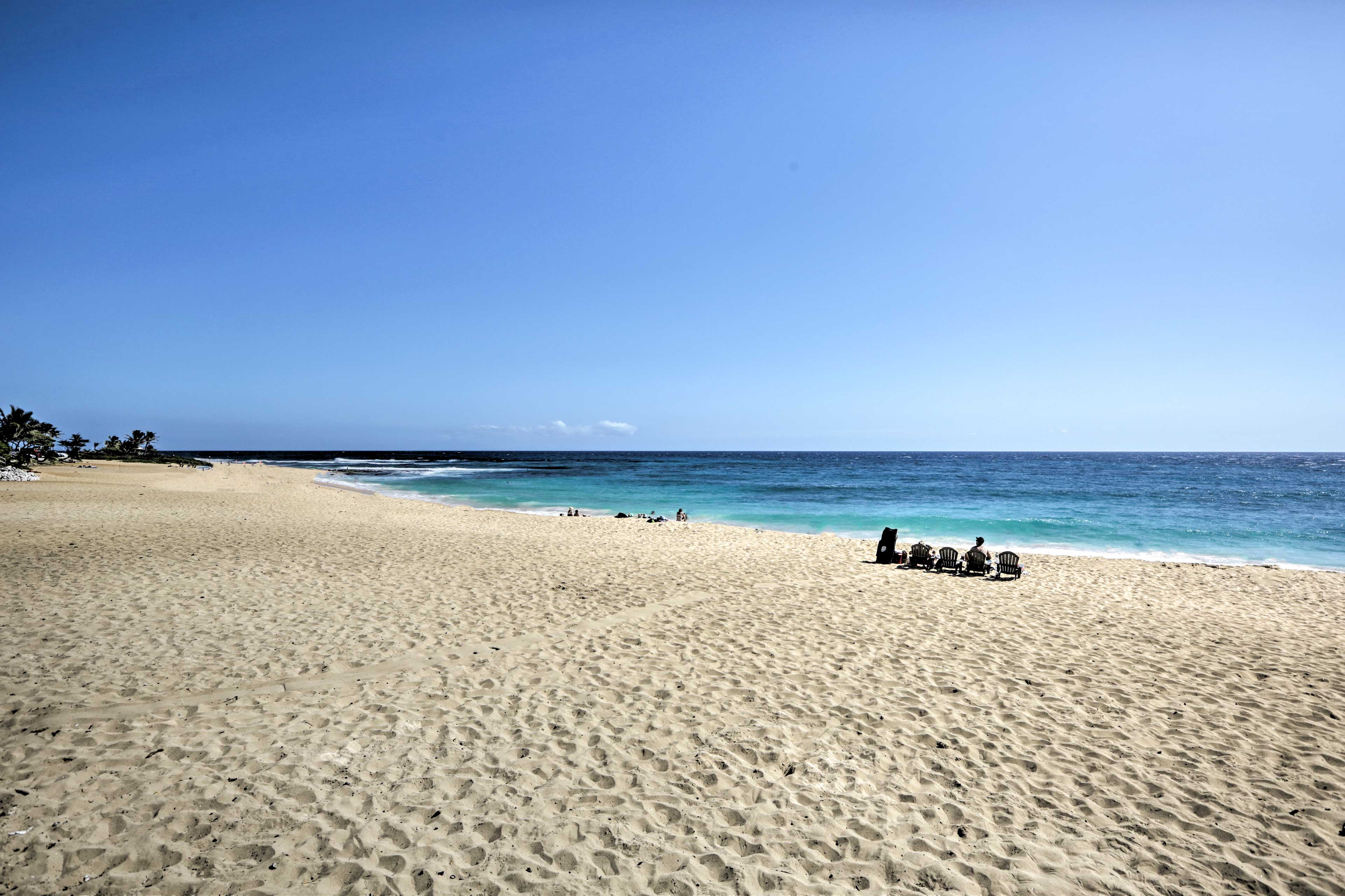 A quick 1-mile trip brings you to the beach!