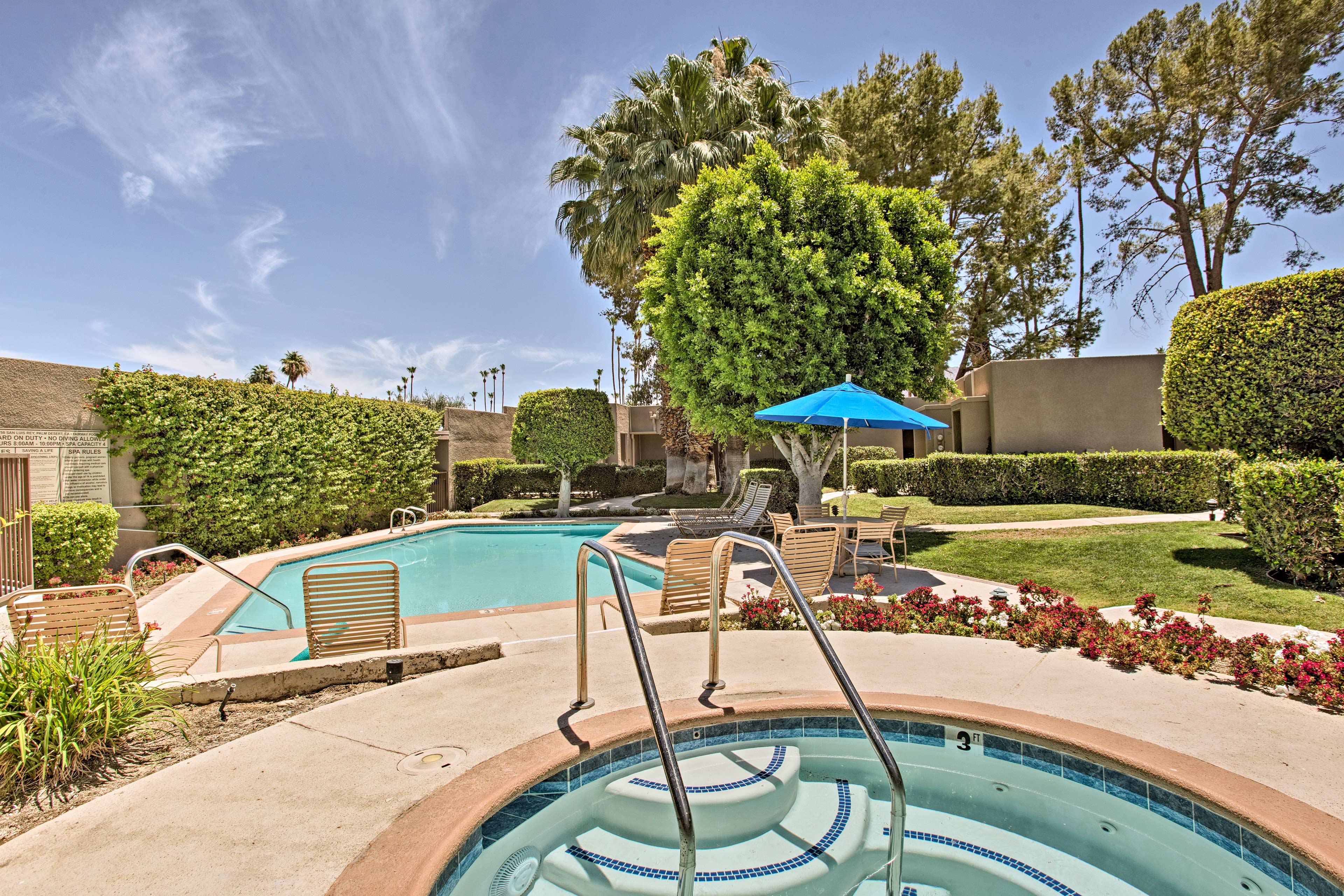 Soak your golf legs in the hot tub.