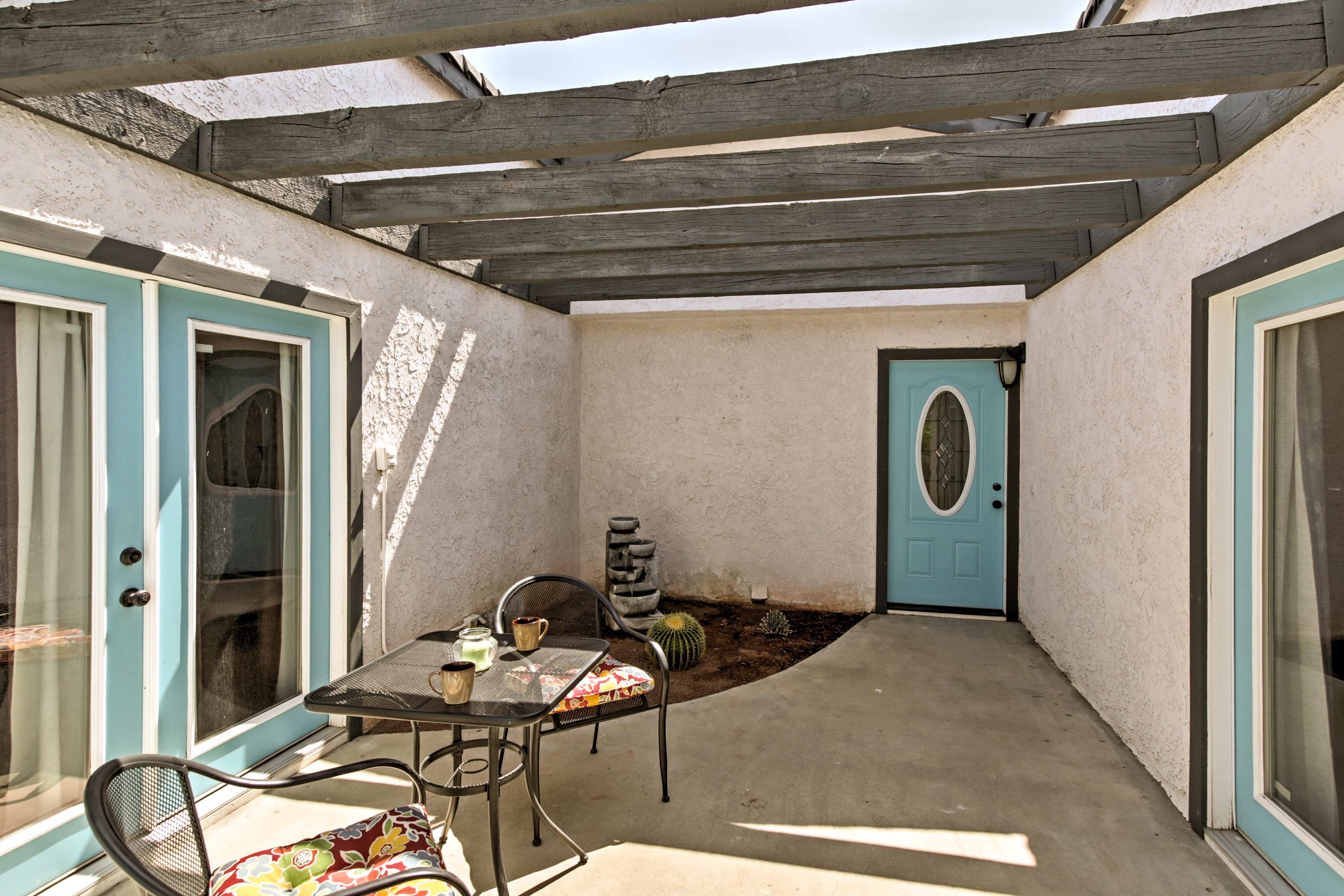 Enclosed Patio | Between 2 Bedrooms