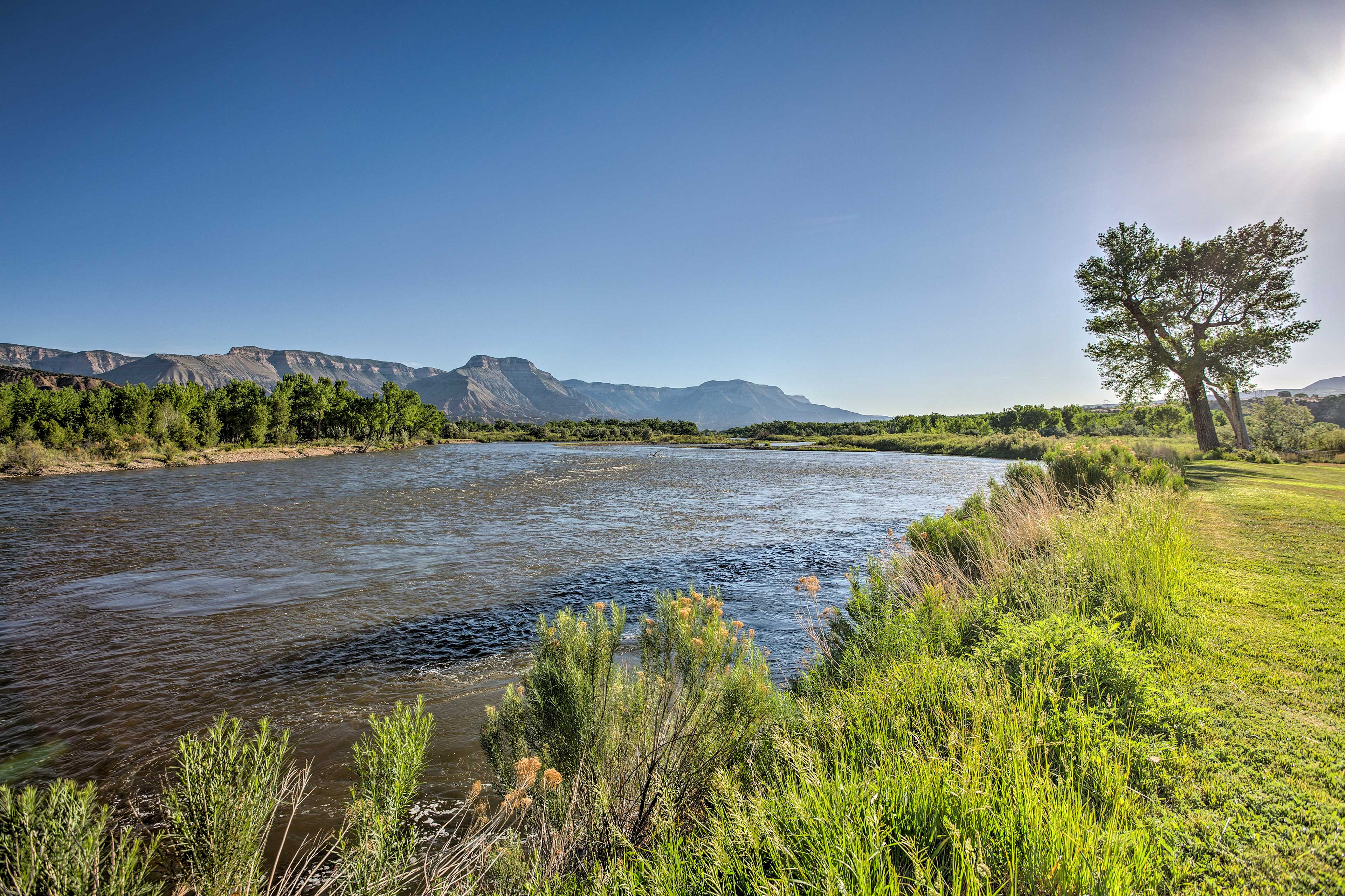 You'll be just 40 feet from the Colorado River.