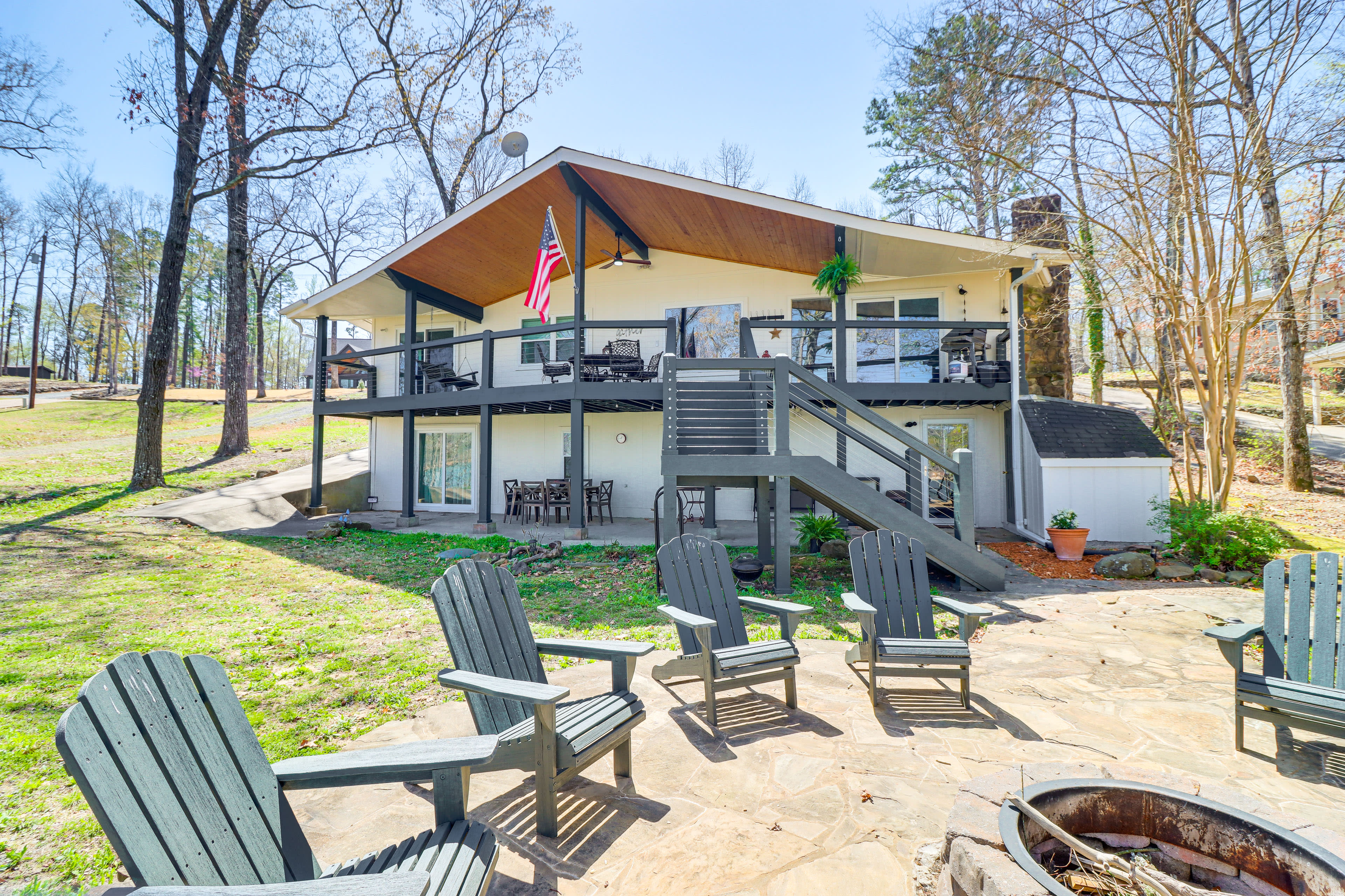 Backyard | Wood-Burning Fire Pit | Hammock