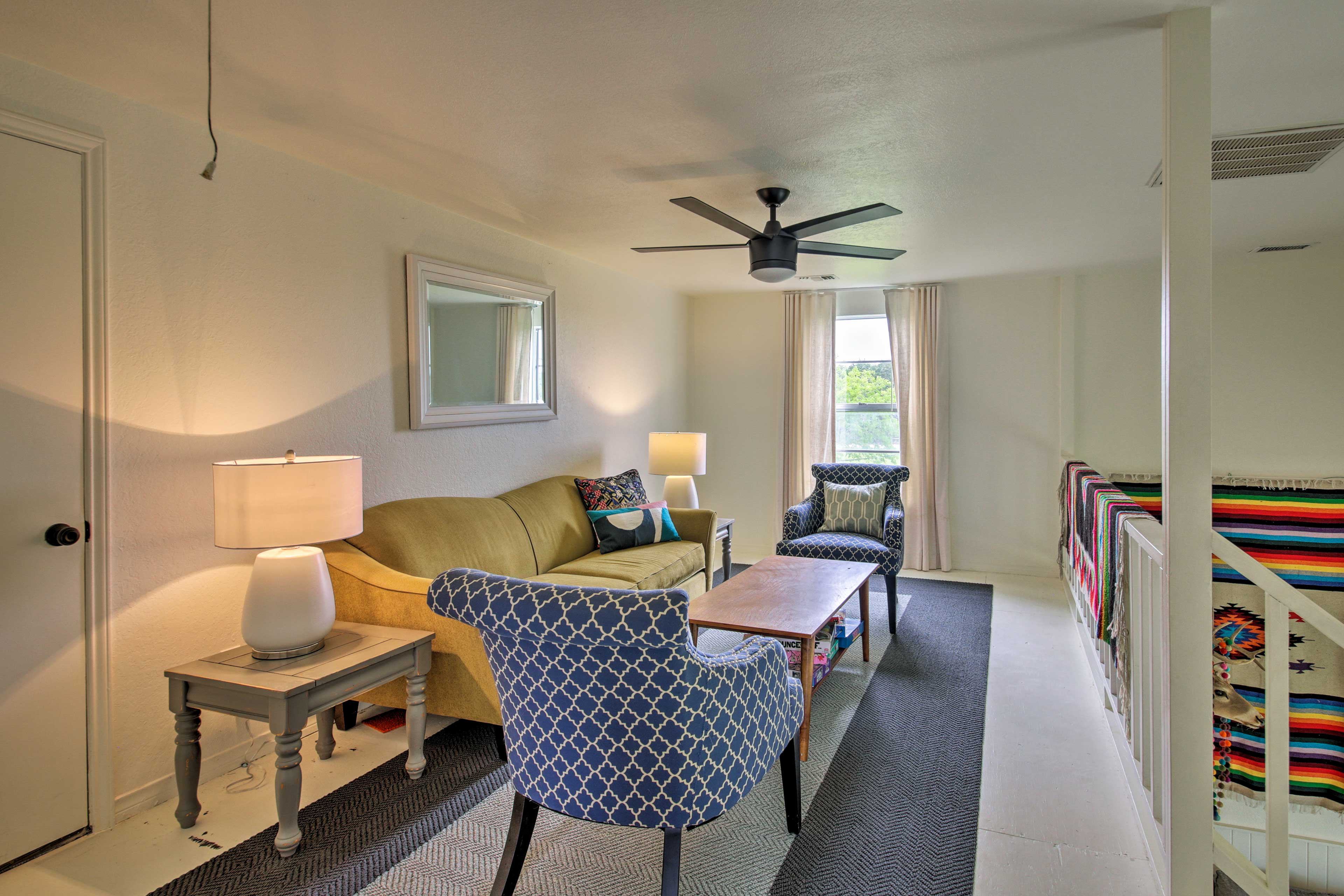 Unwind in the upstairs loft and enjoy peace and quiet.