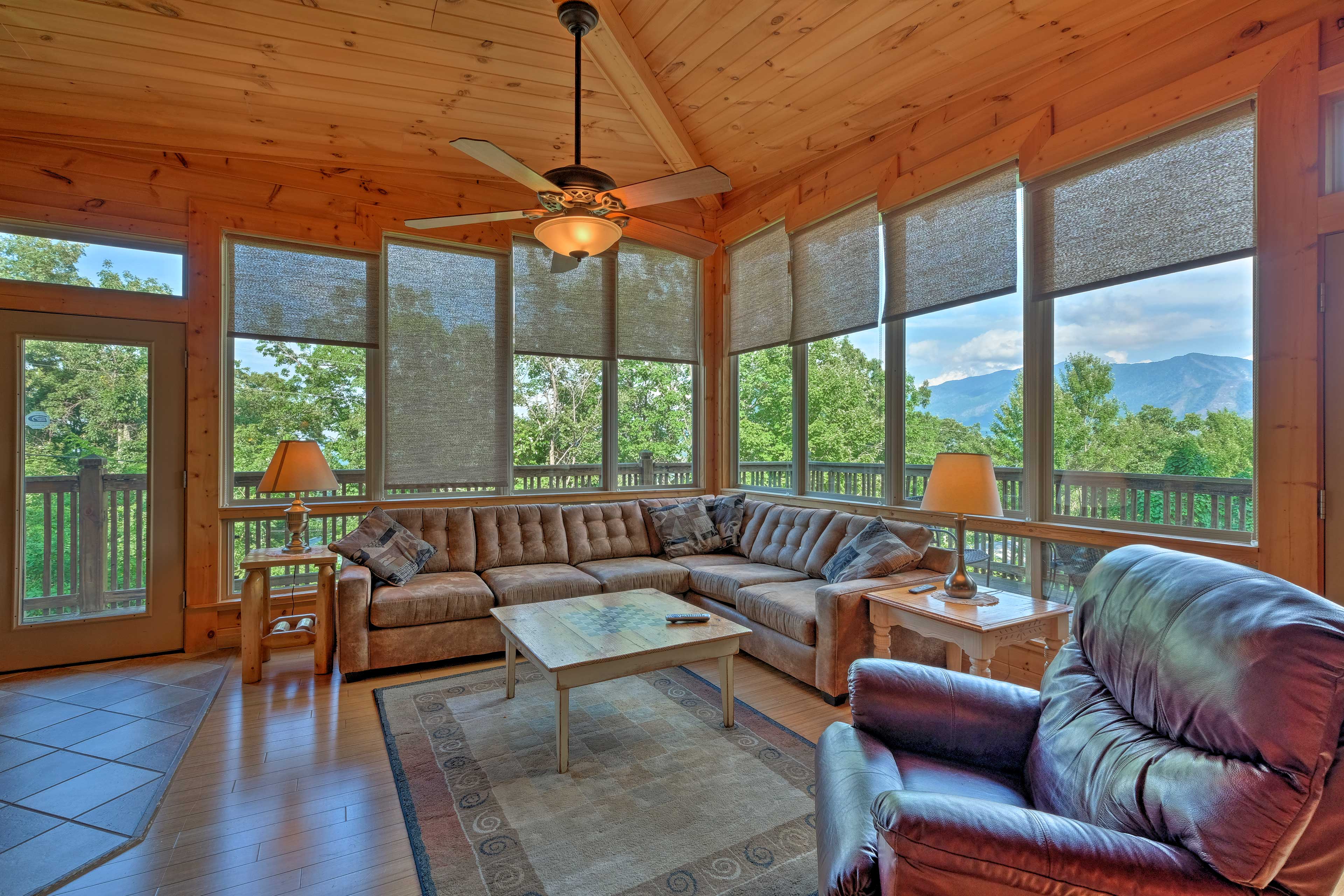 Explore the Smoky Mountains from this Gatlinburg vacation rental cabin.