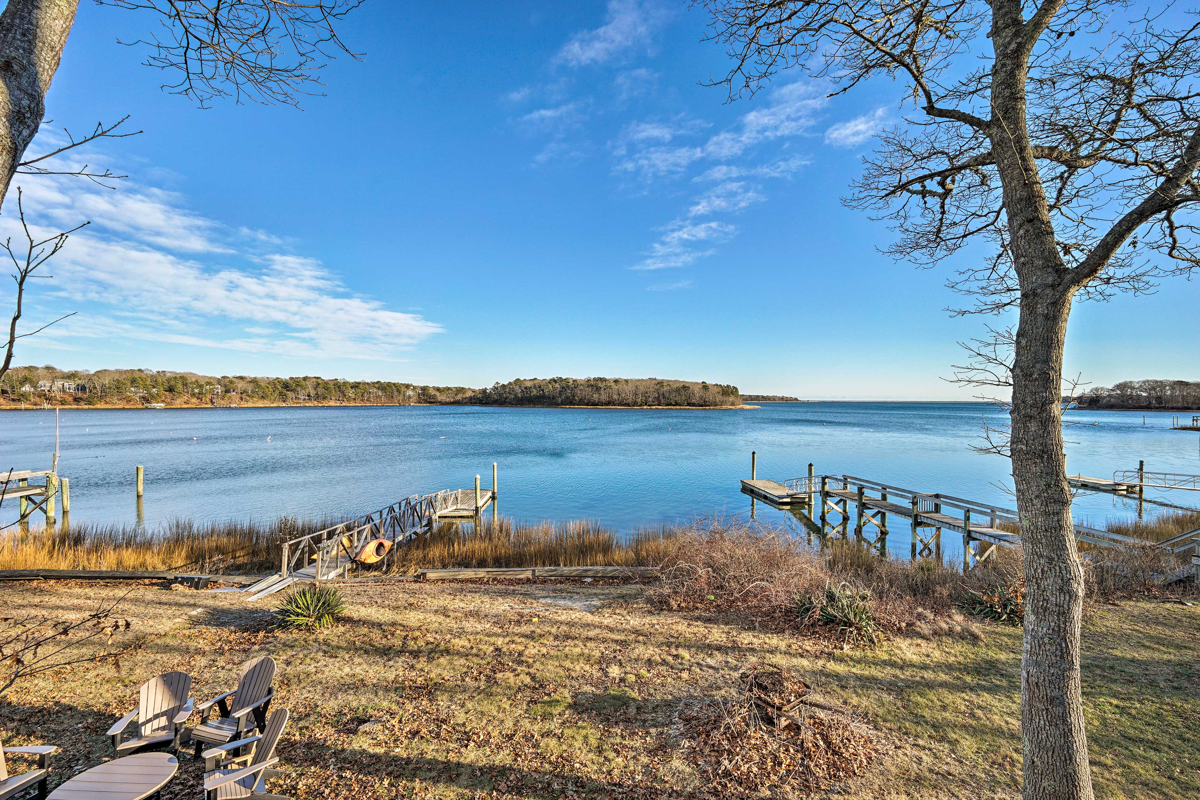 The water awaits just steps away.