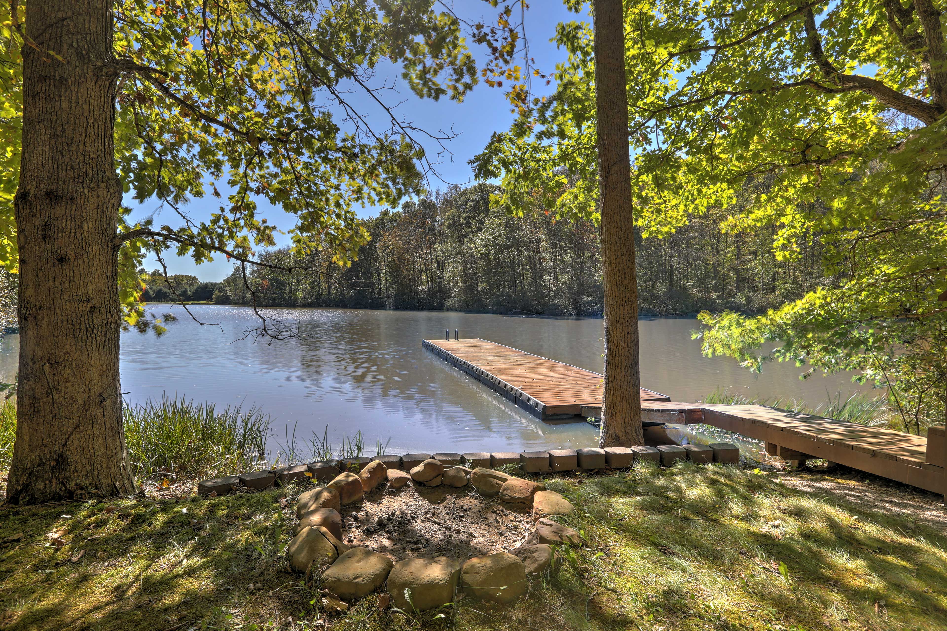 Private 50-Foot Dock | Fire Pit