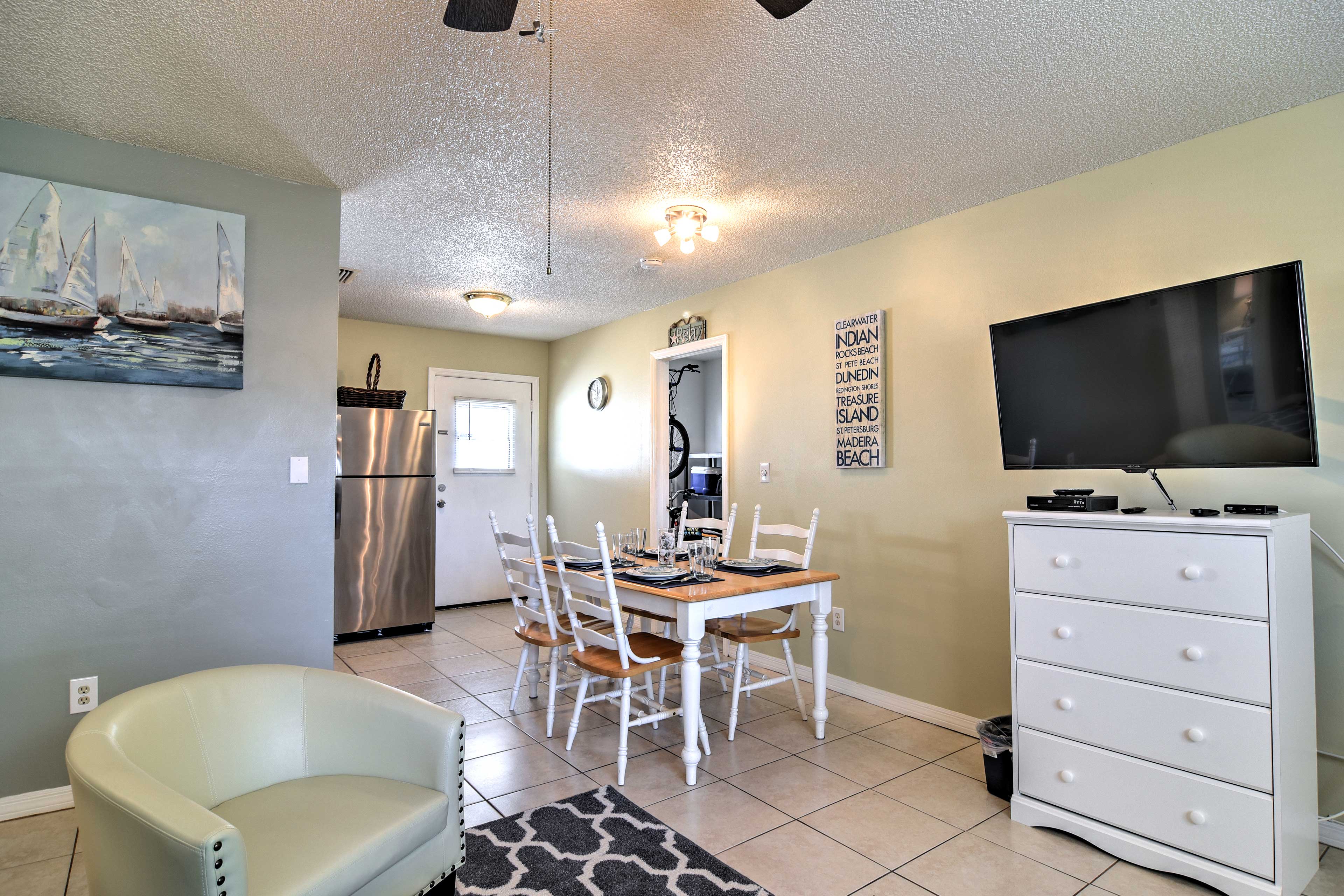 The townhome features 785 square feet of living space, 2 bedrooms, & 1 bath.