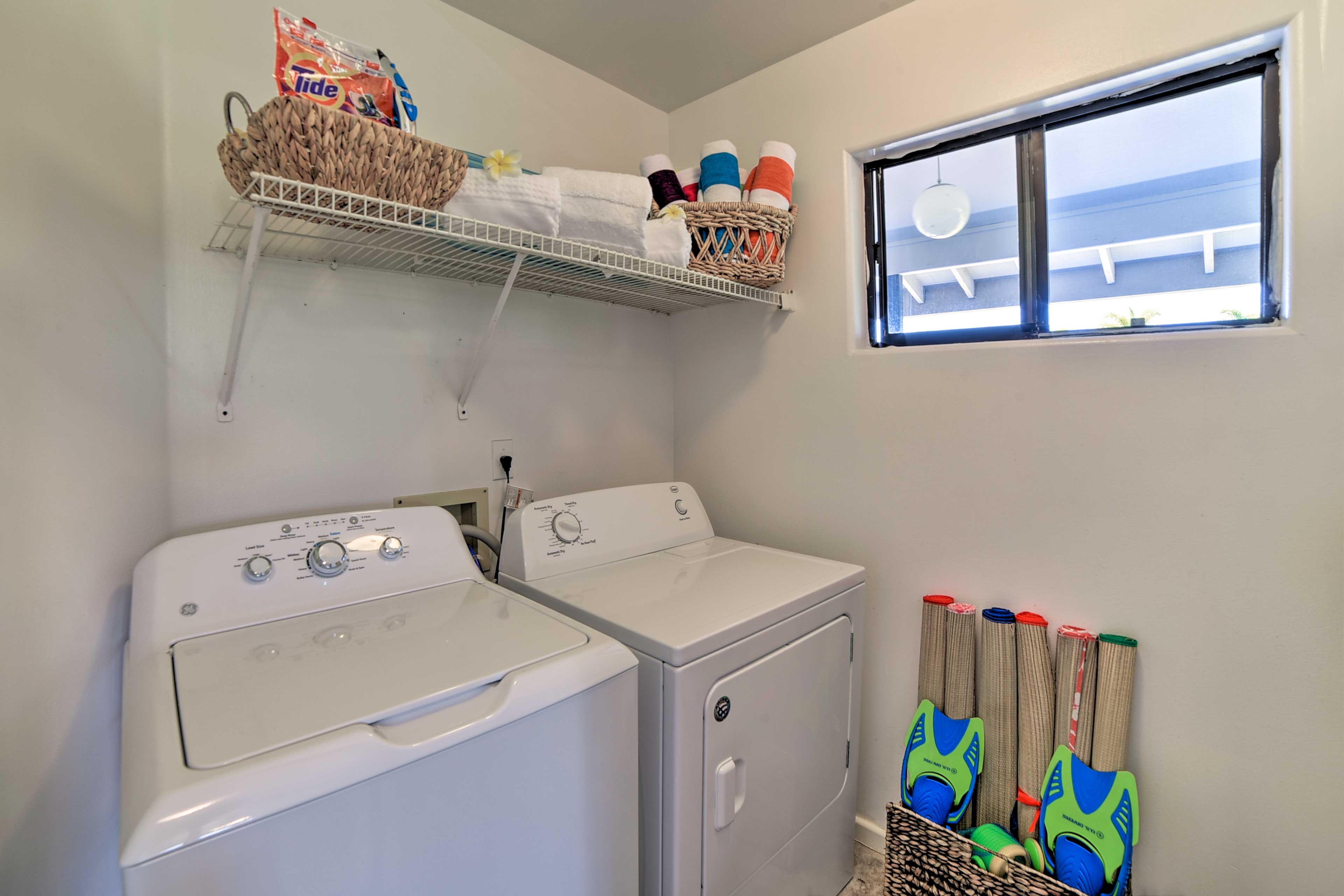 Enjoy the convenience of the in-unit washer and dryer.