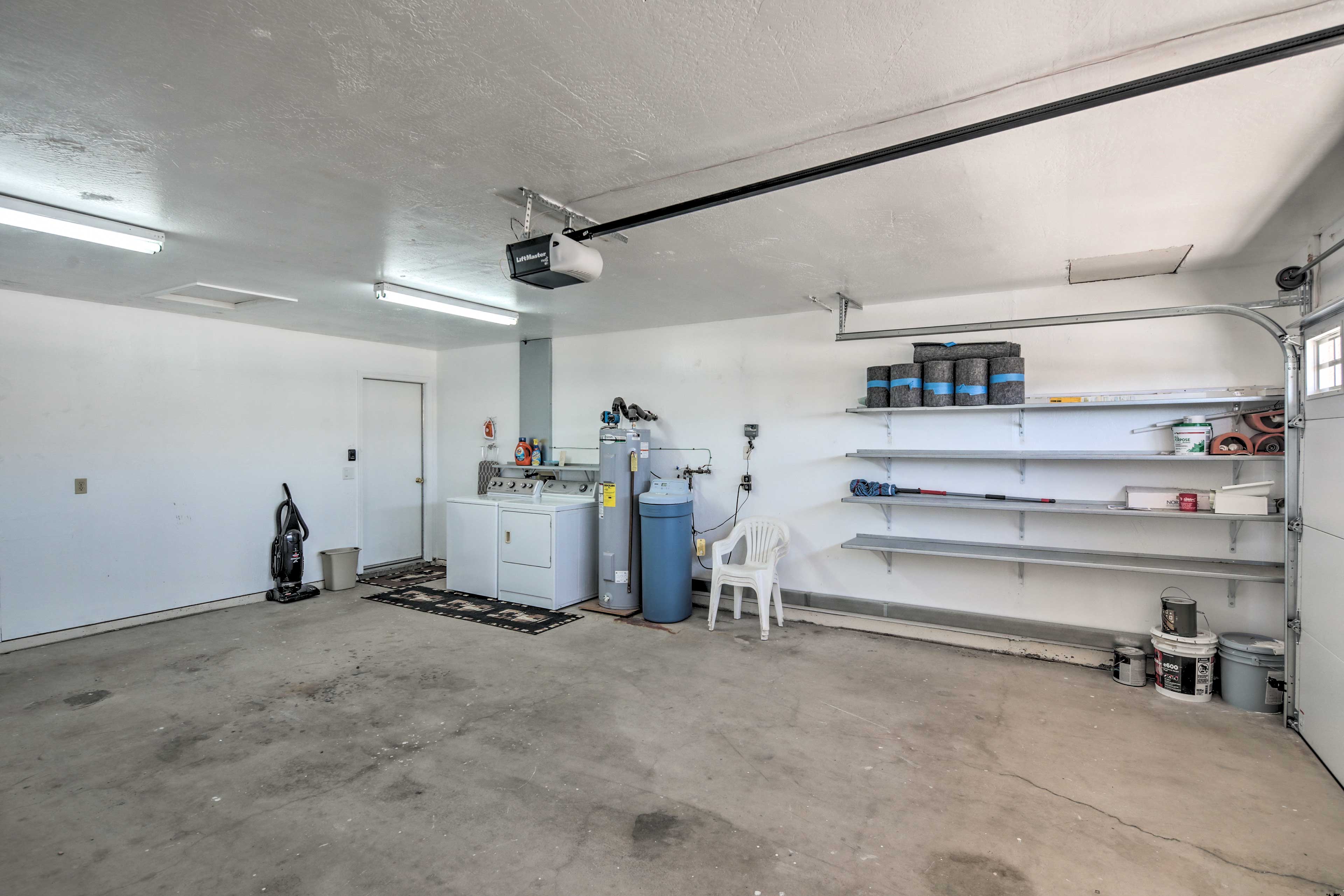 Store any travel essentials in the garage space.