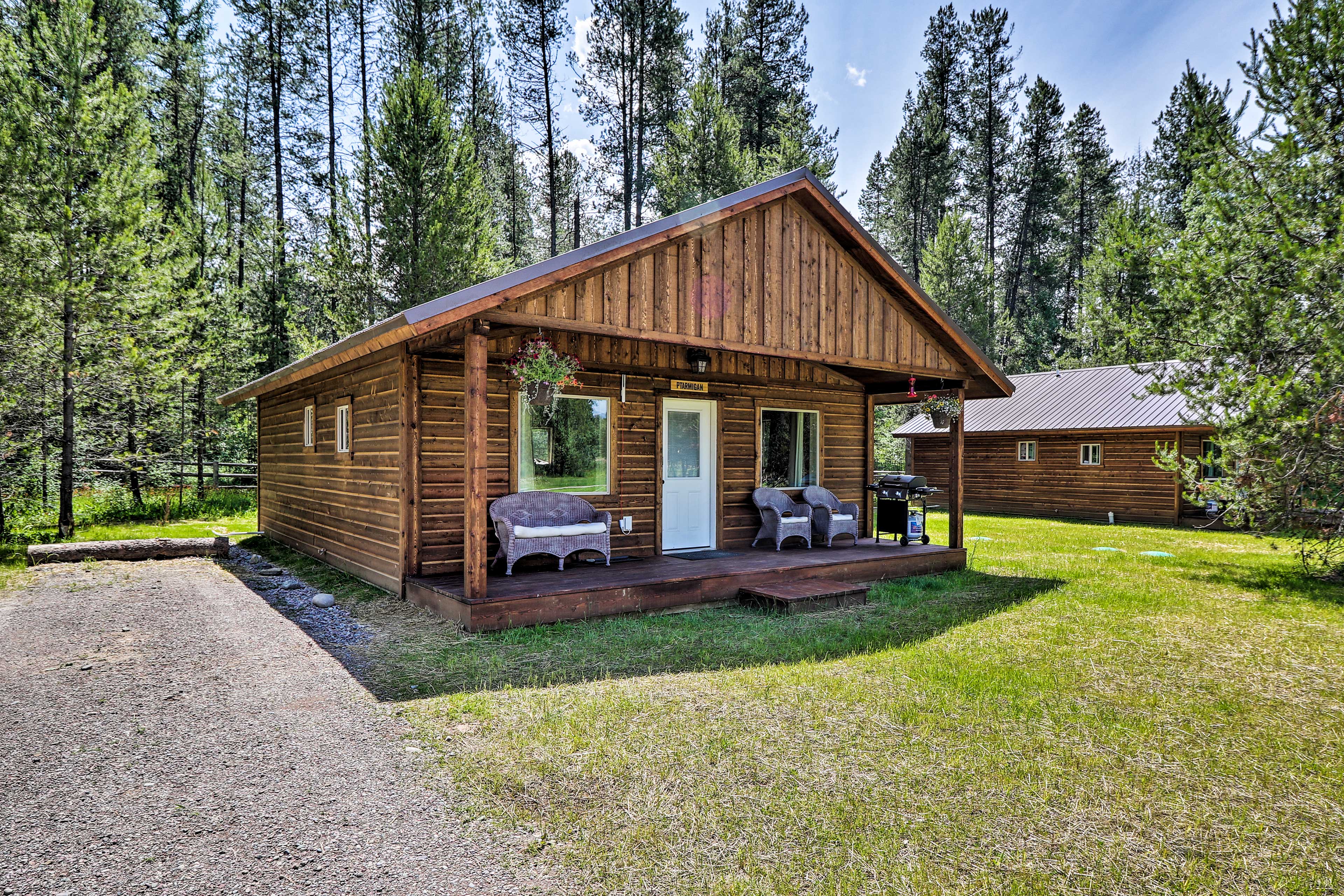 Coram Vacation Rental Cabin | 2RB | 1BA | 1 Story | 780 Sq Ft