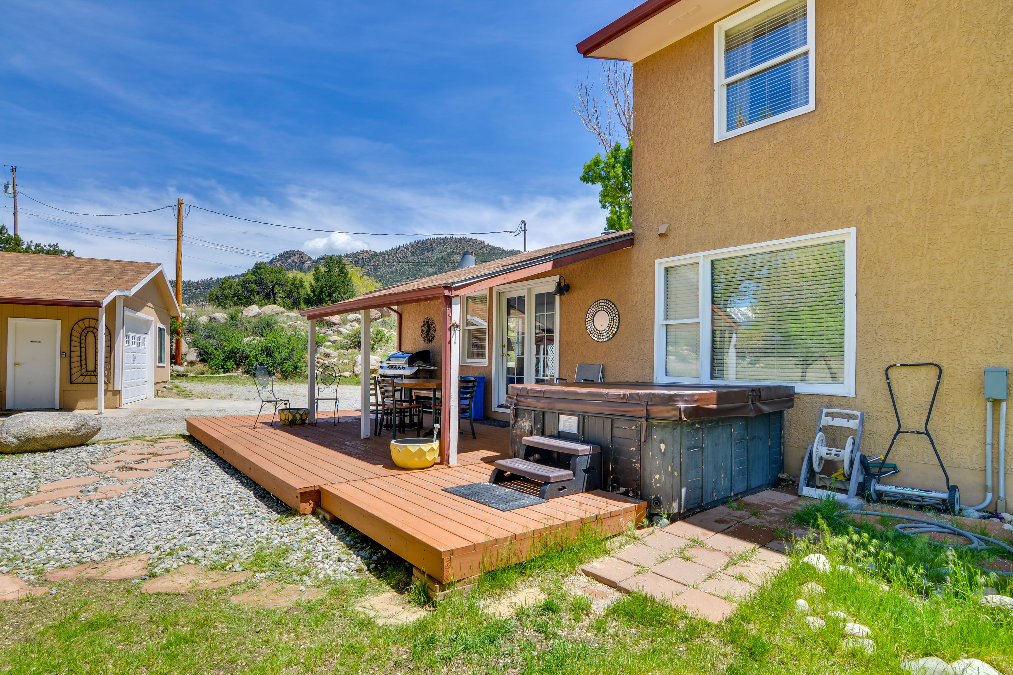 Deck | Outdoor Dining Area | Private Hot Tub