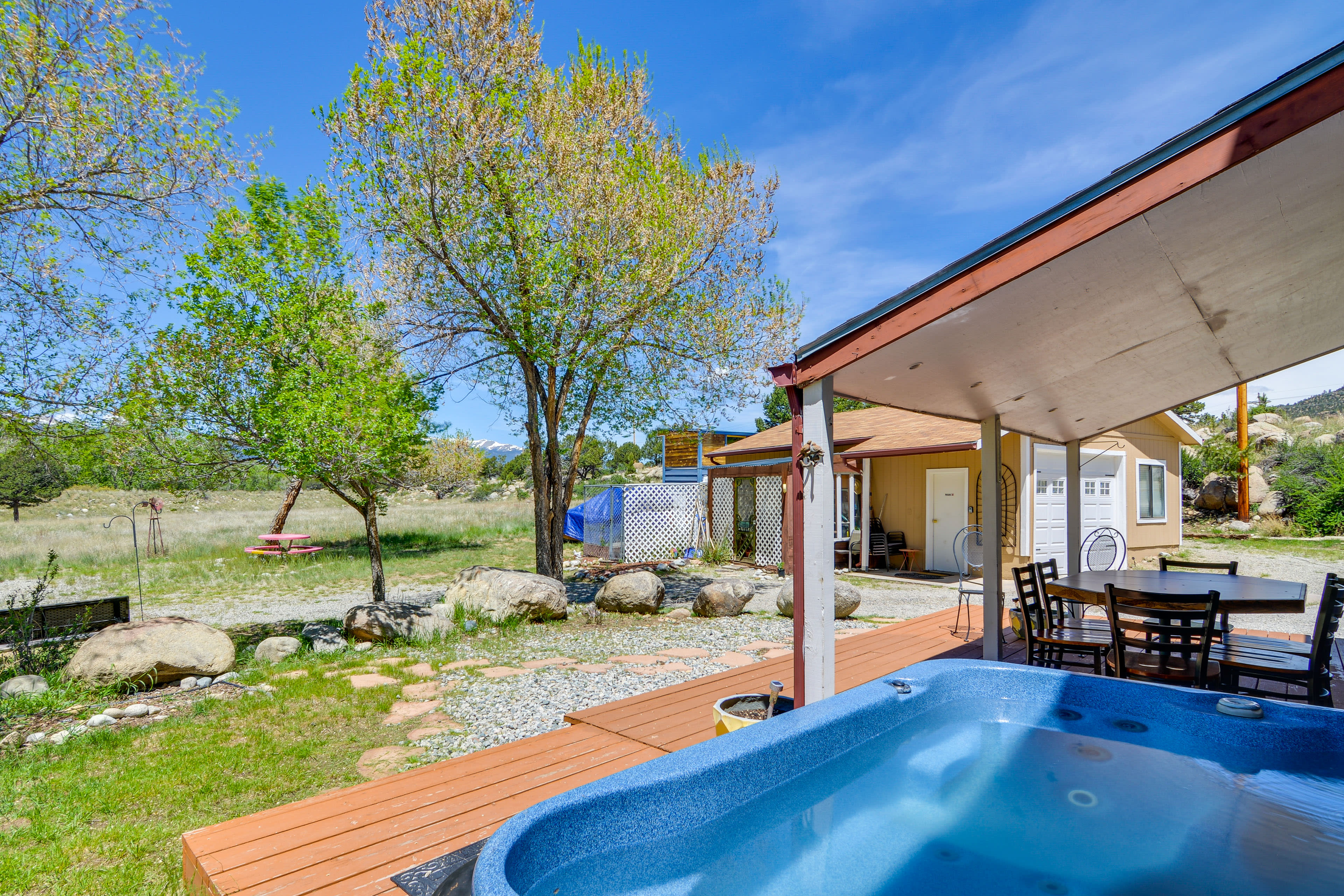 Backyard | Private Patio | Cottonwood Creek On-Site