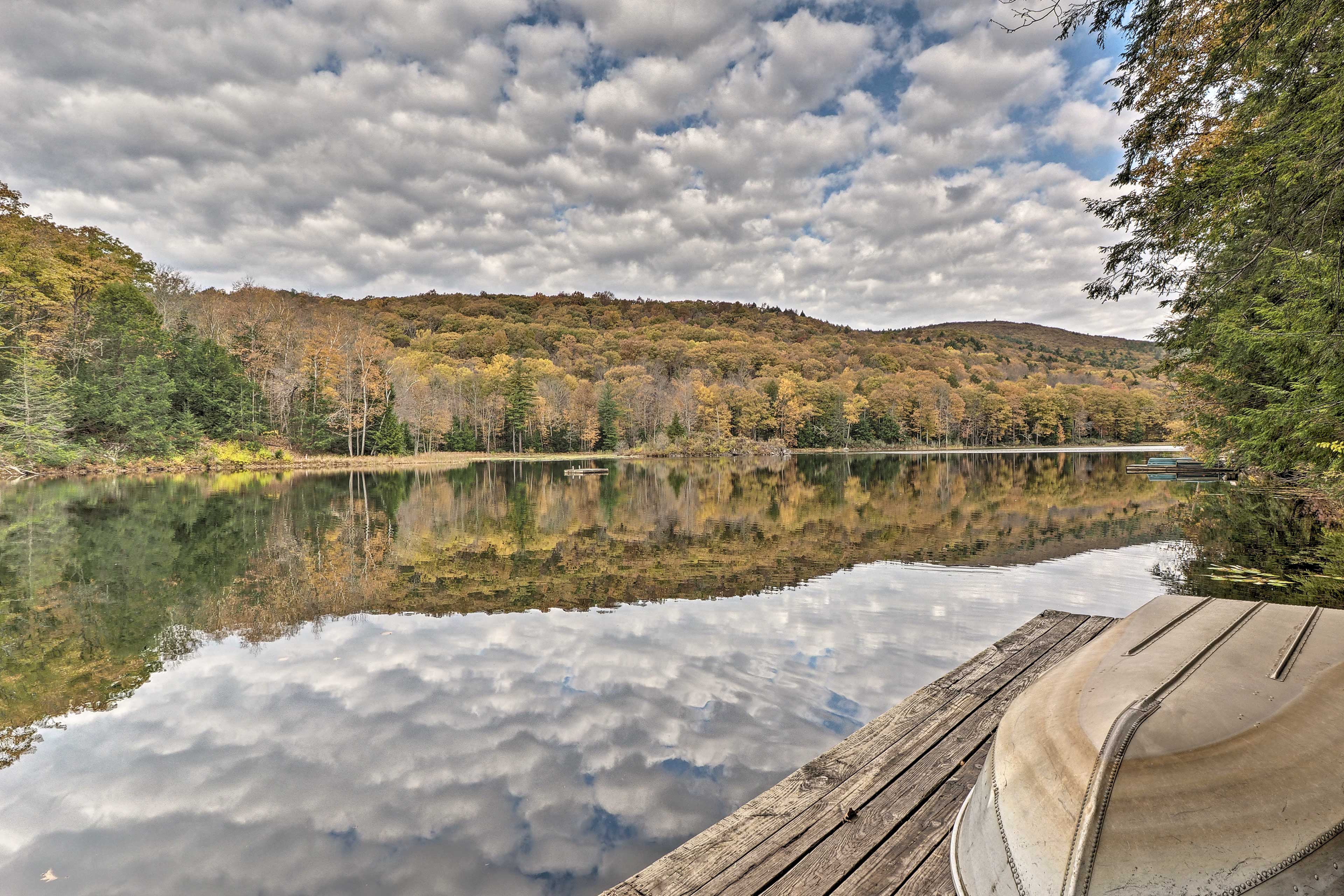 Dock w/ Rowboat