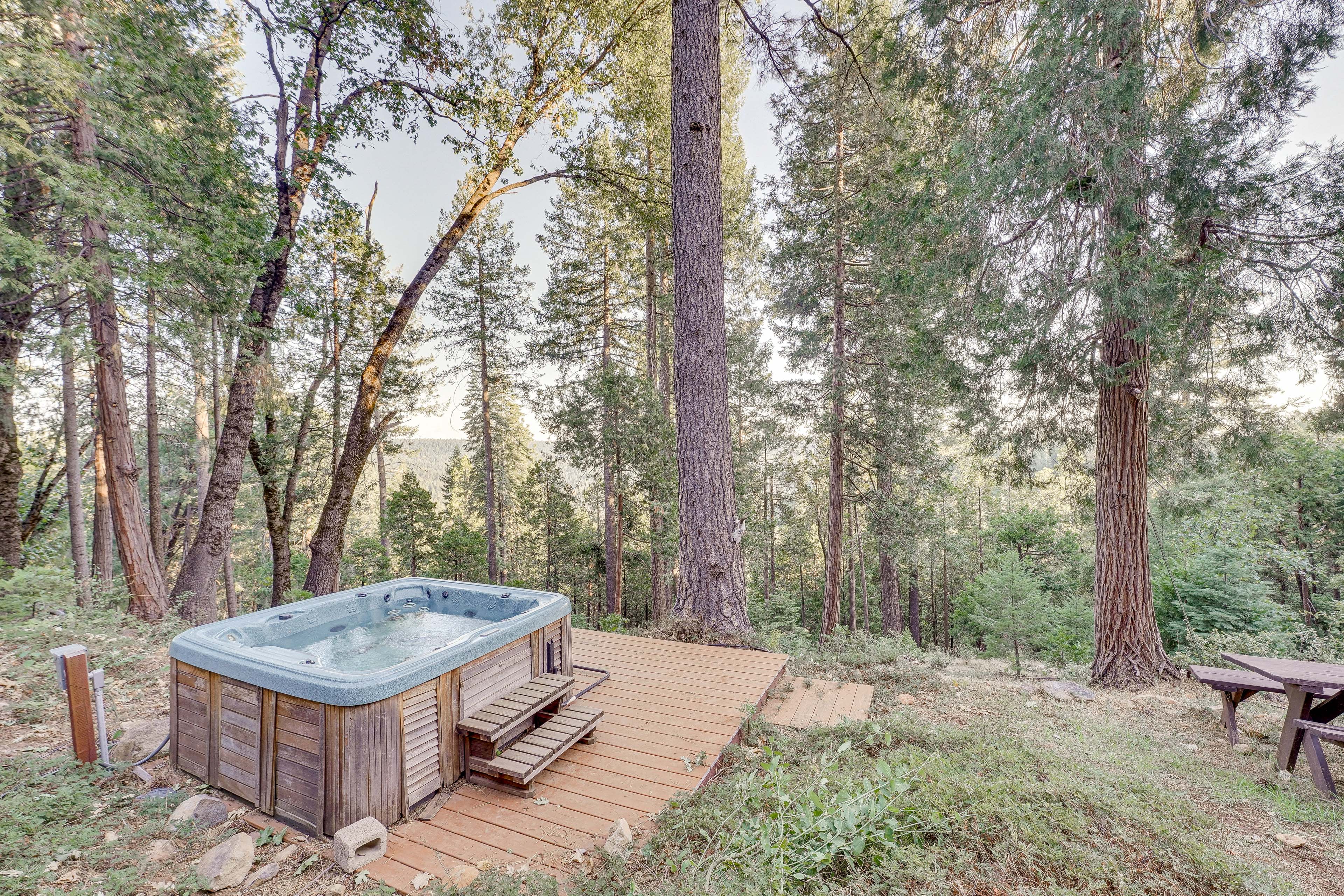Nevada City Vacation Rental | 2BR | 1BA | 1,200 Sq Ft | 3 Steps to Enter