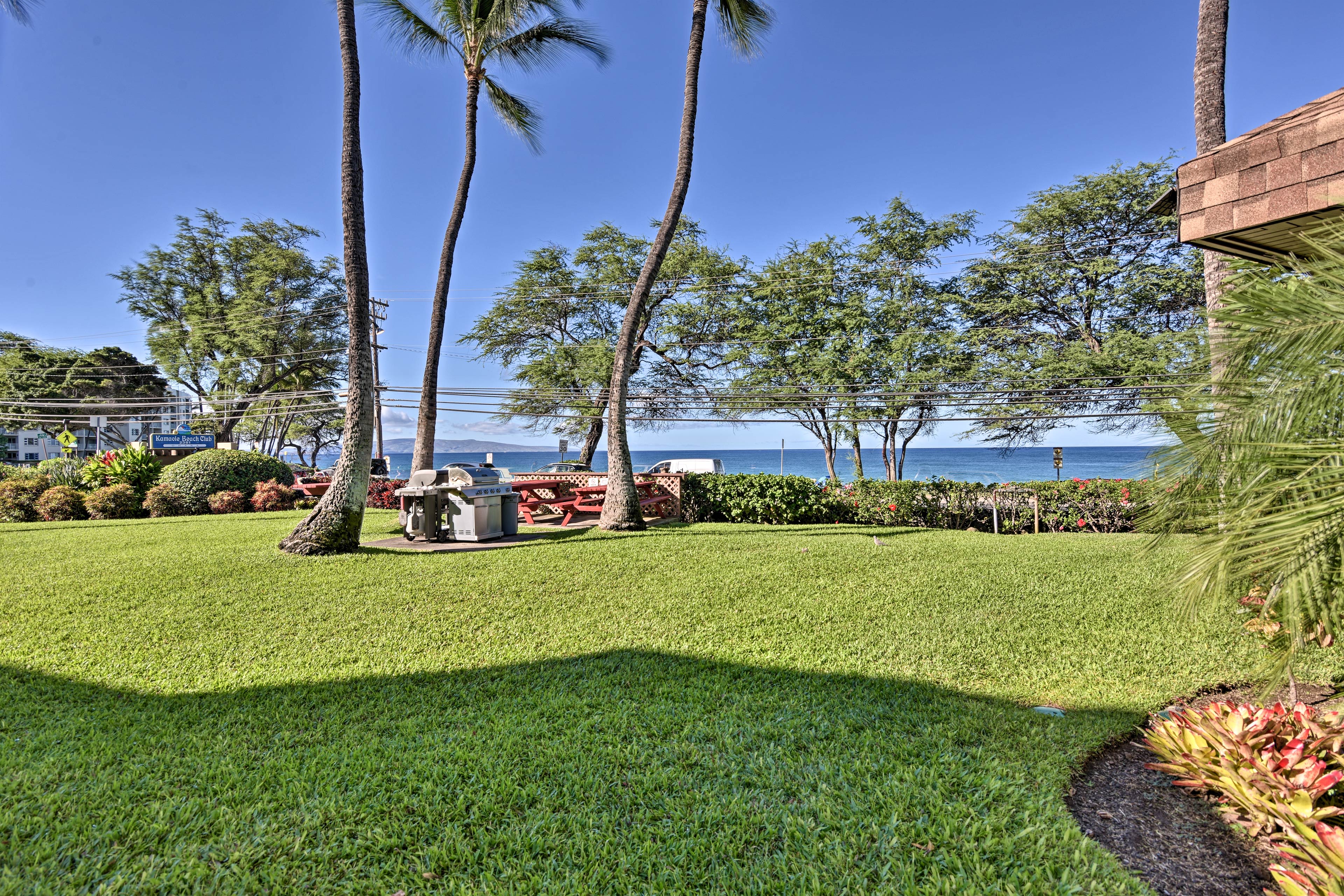 Ocean views can be seen from the backyard!