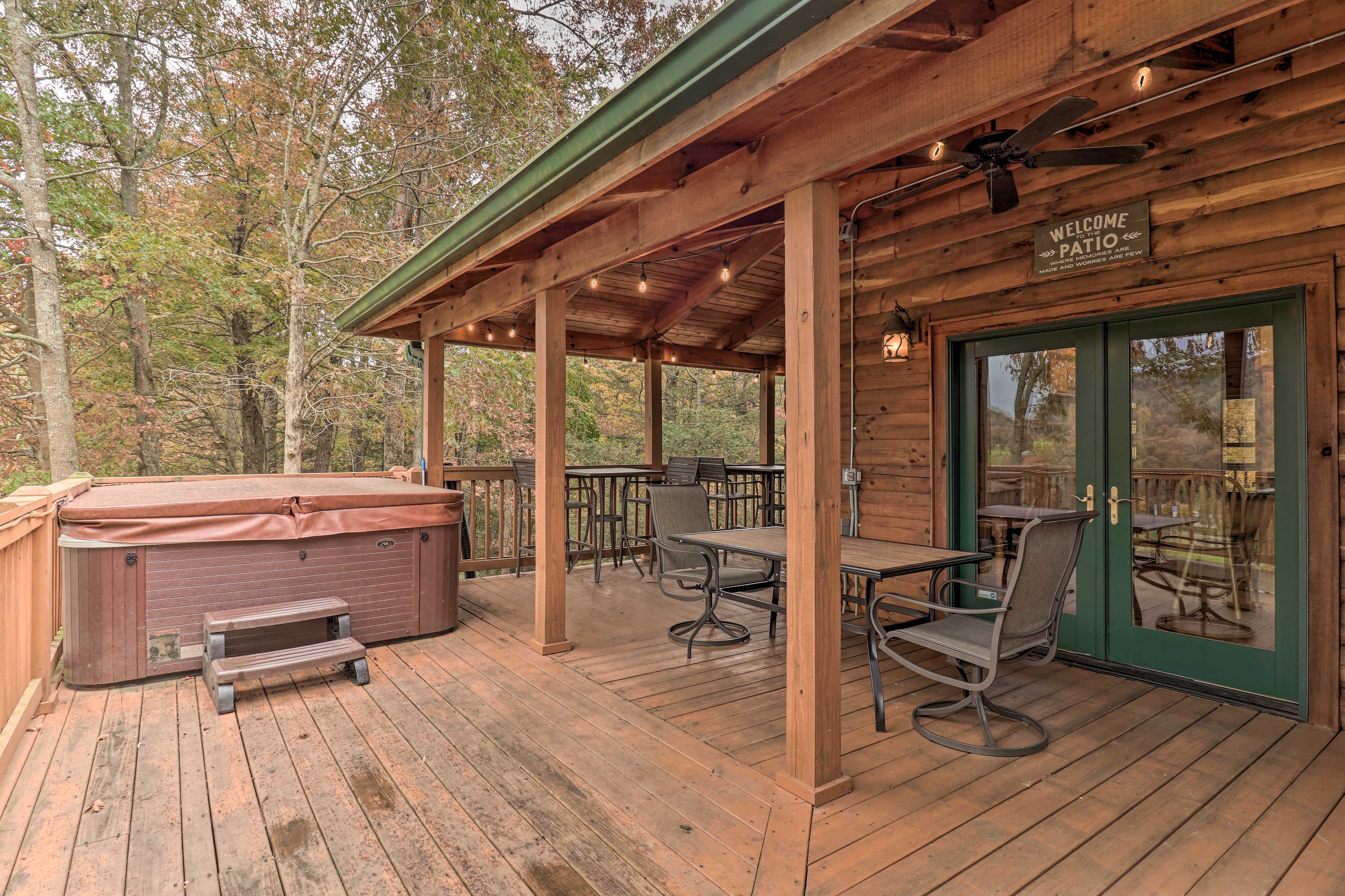 Wraparound Porch | Hot Tub | Ample Seating