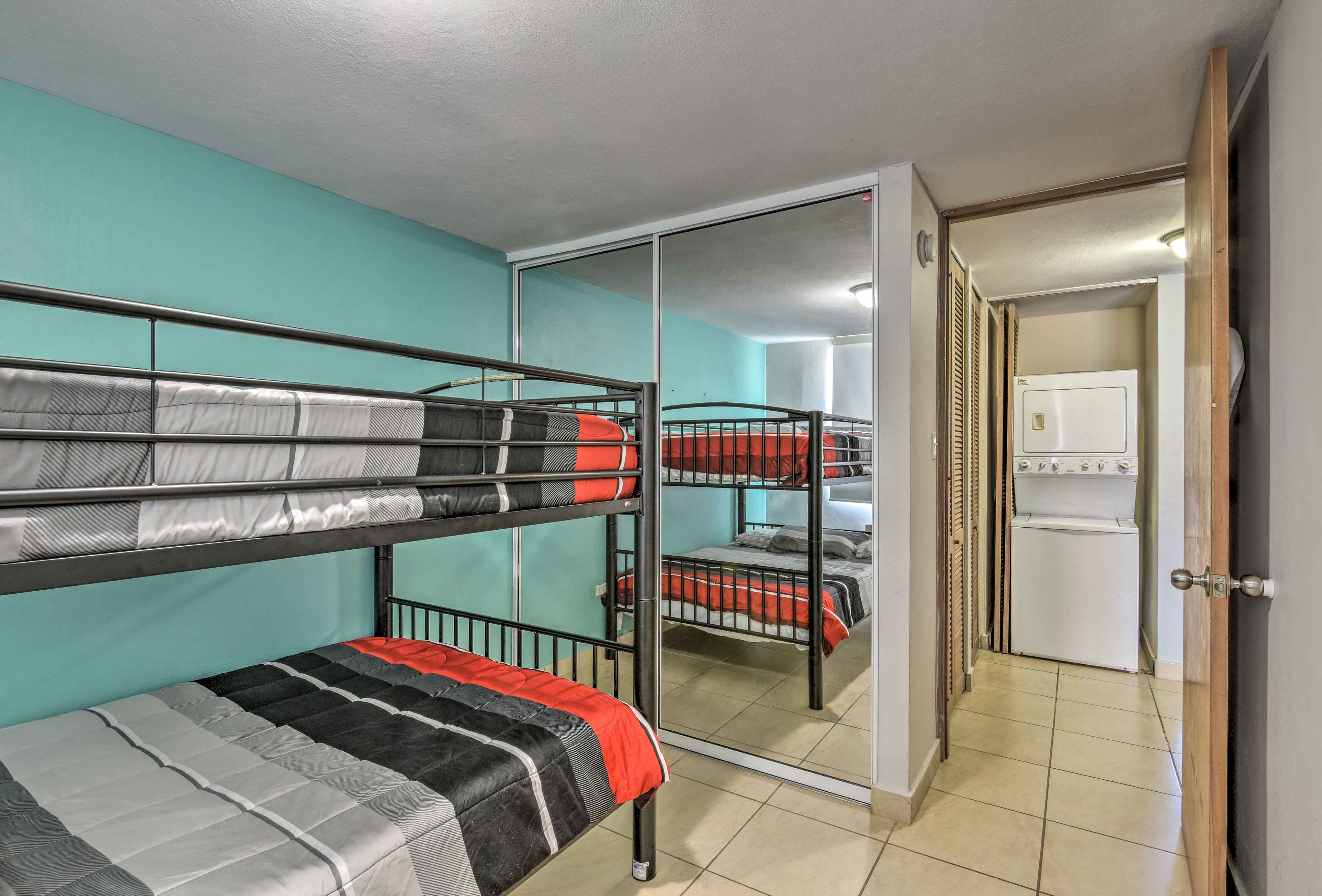 You can bring the whole crew with ample sleeping space throughout the condo!