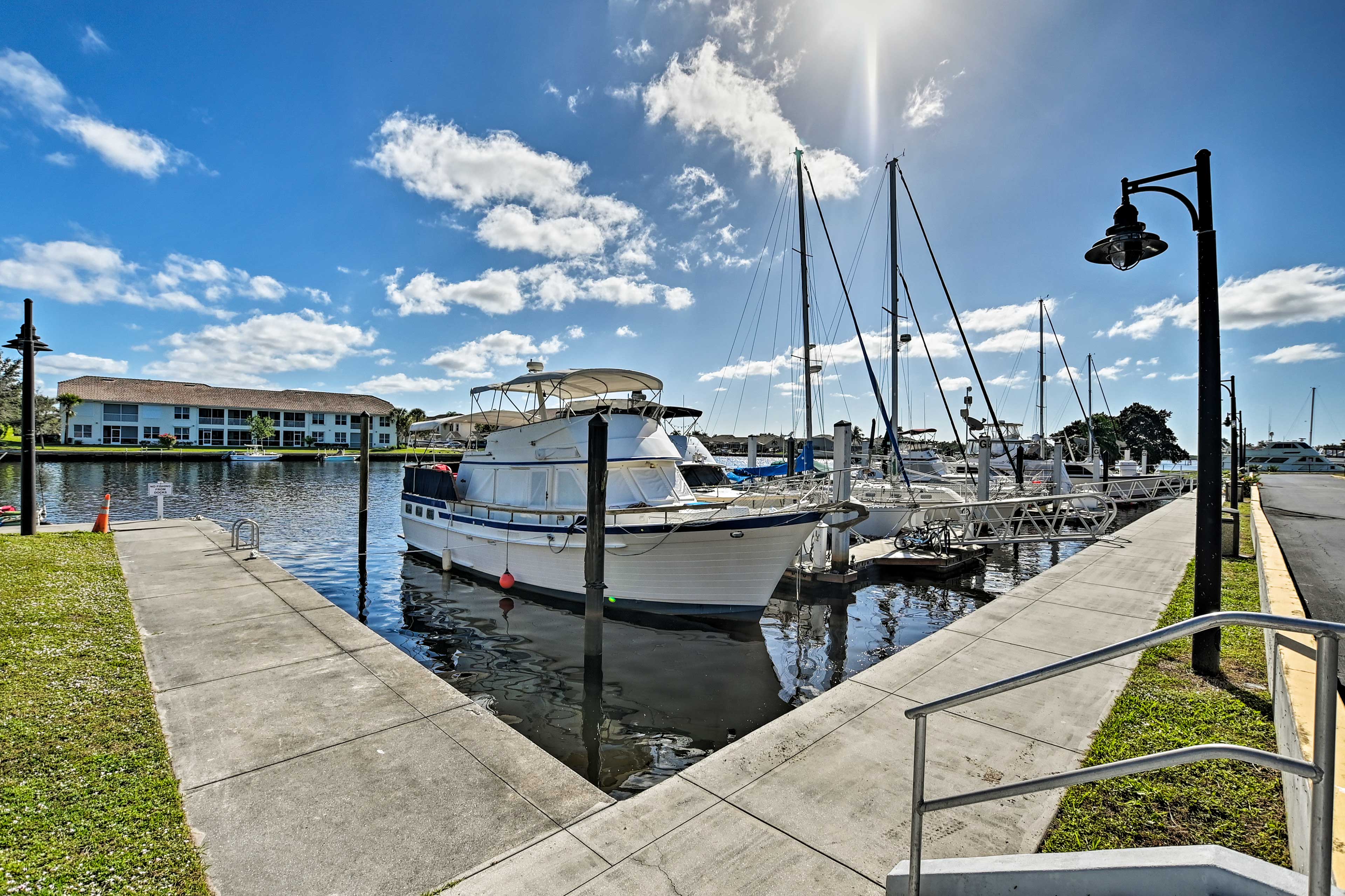 Check out the boats at the marina!