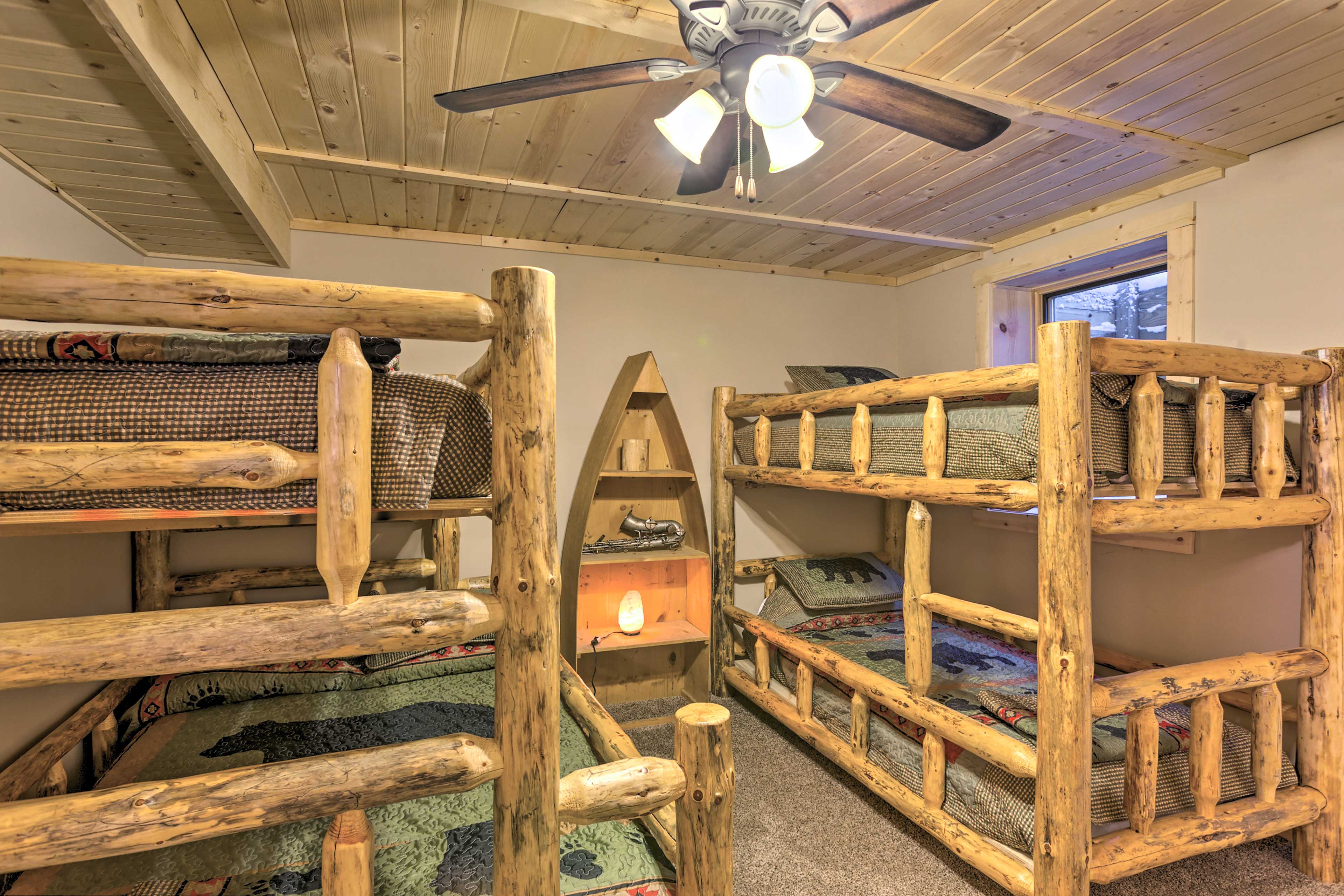 This room is perfect for sharing with 2 bunk beds.