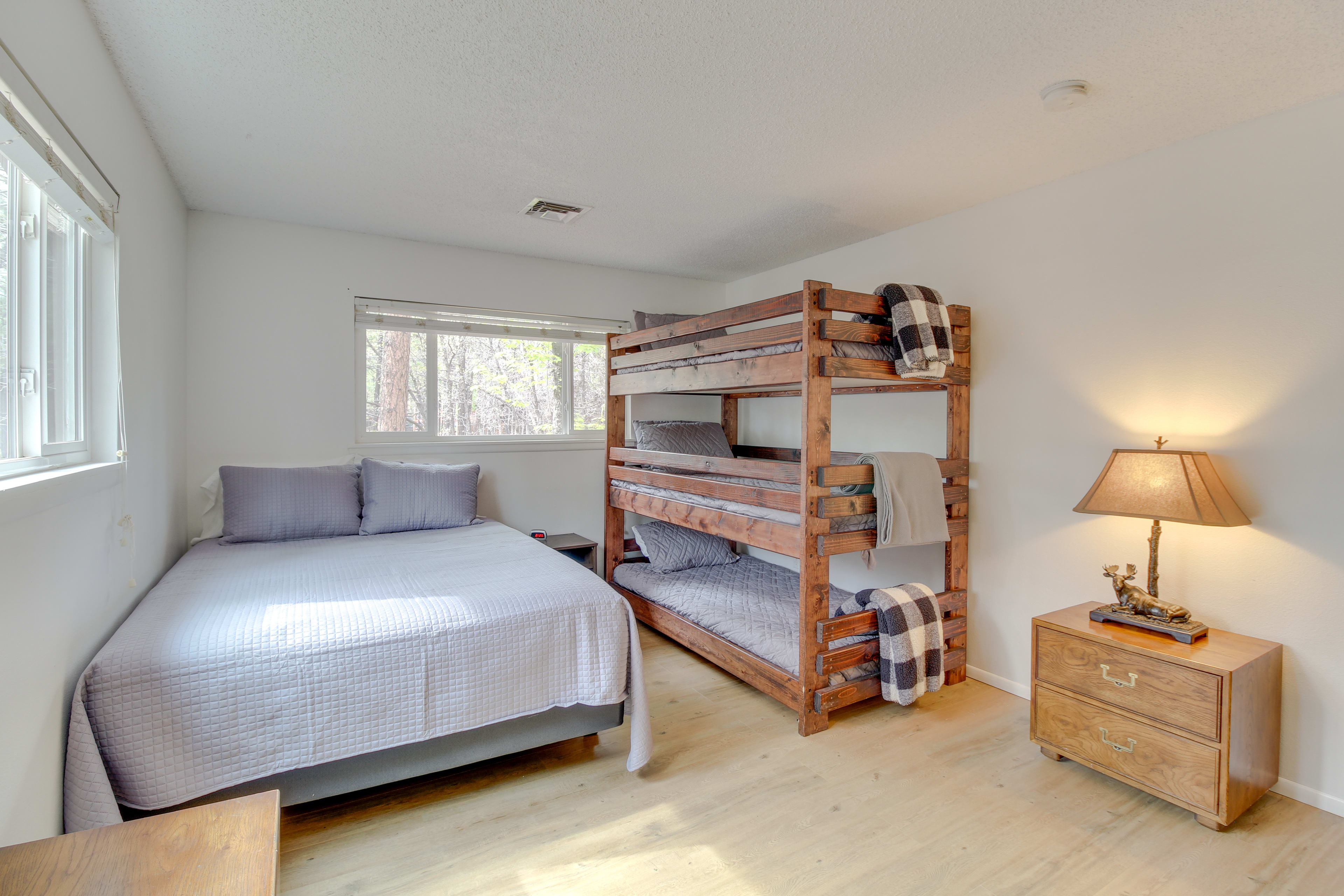 Bedroom 3 | Queen Bed | Triple Twin Bunk Bed