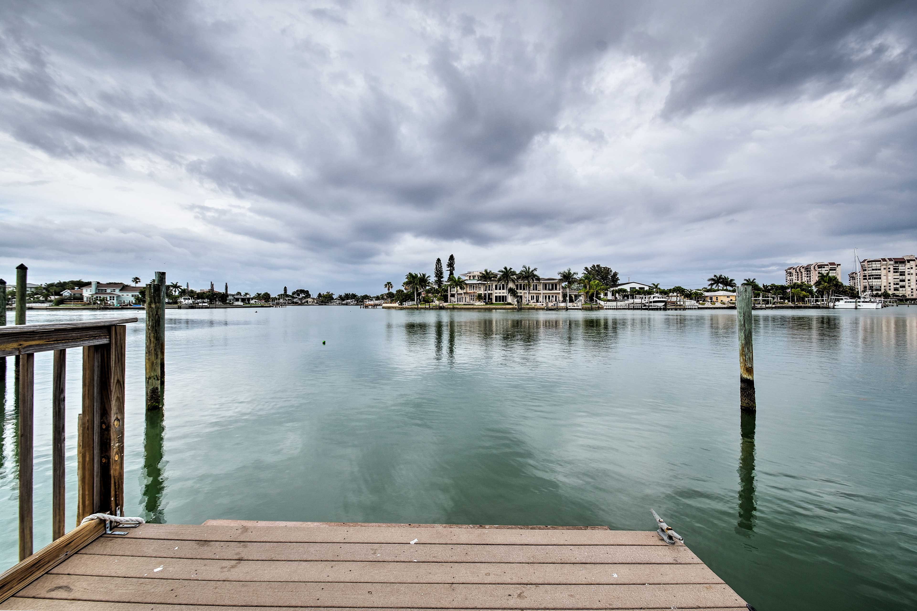 Walk out onto the dock and enjoy your Florida oasis.