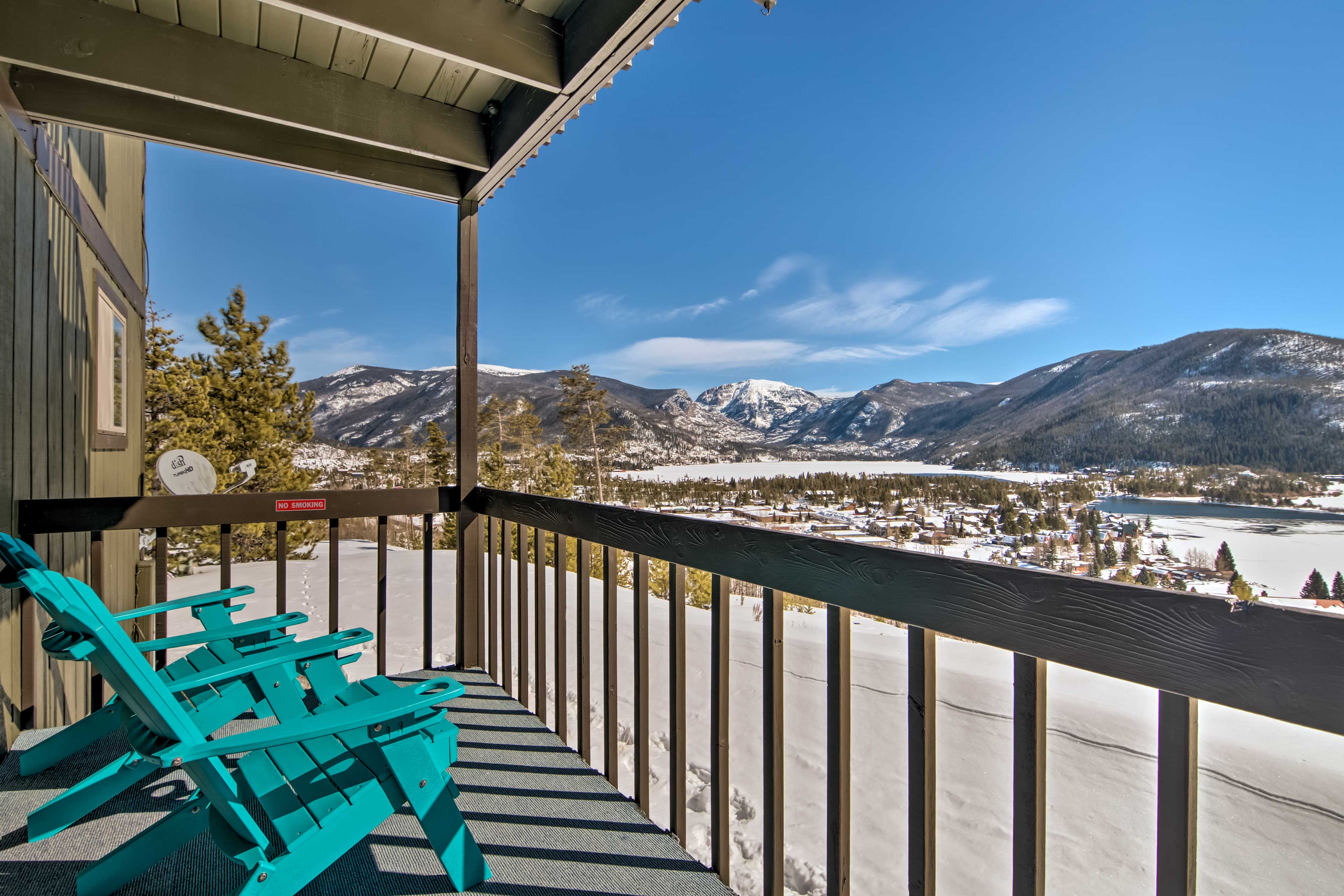 Private Balcony | Mountain & Lake Views | Gas Grill