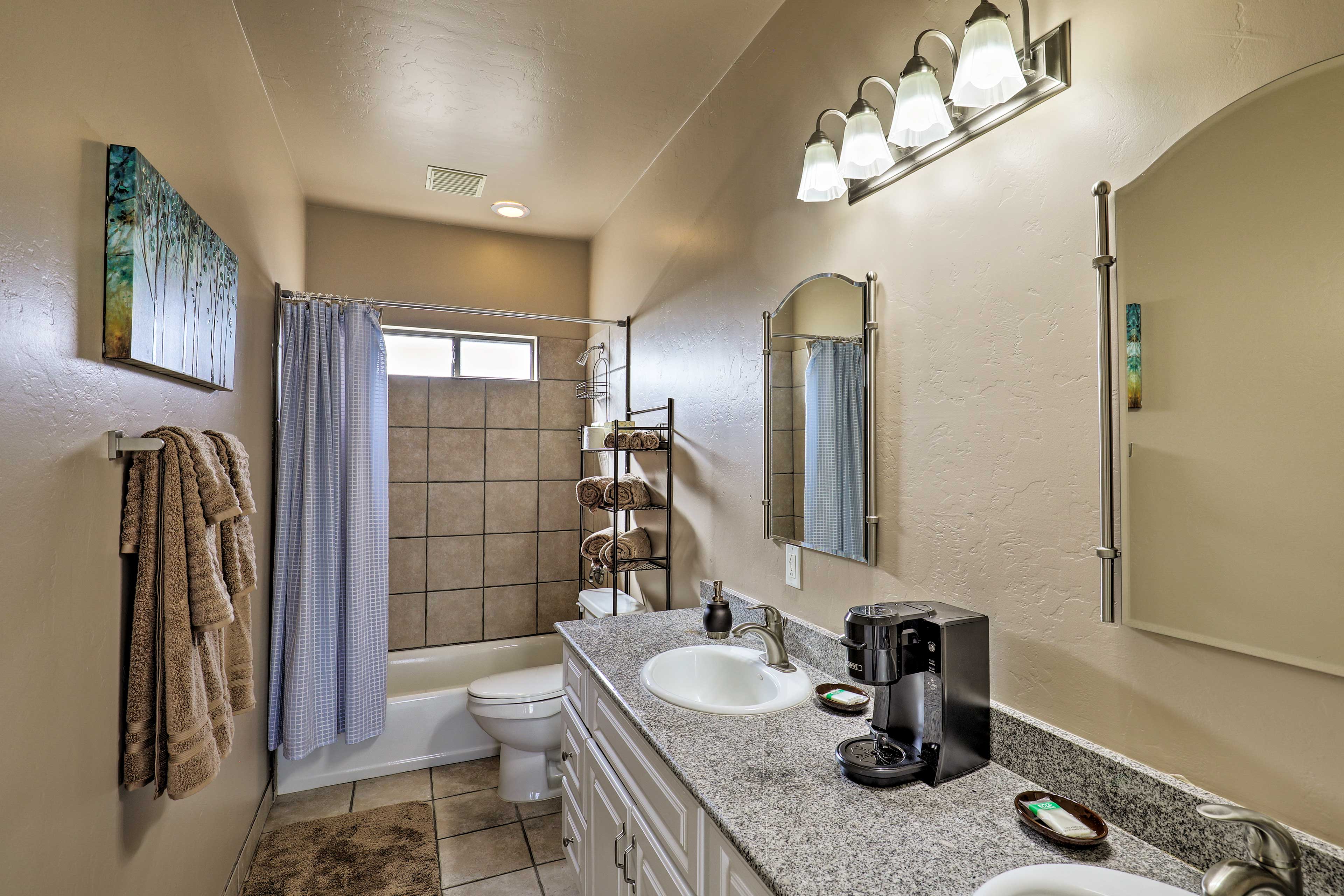 Full Bathroom | Complimentary Toiletries | Coffee Maker