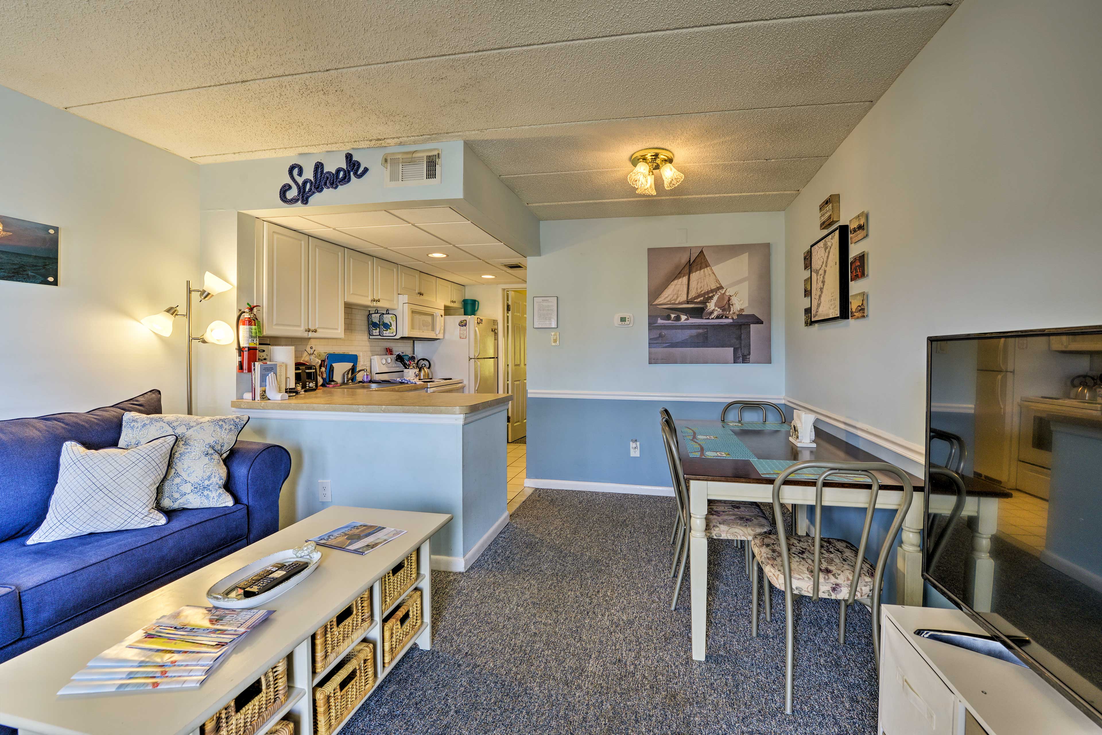 Wildwood Vacation Rental | 1BR | 1BA | 408 Sq Ft | Steps to Enter