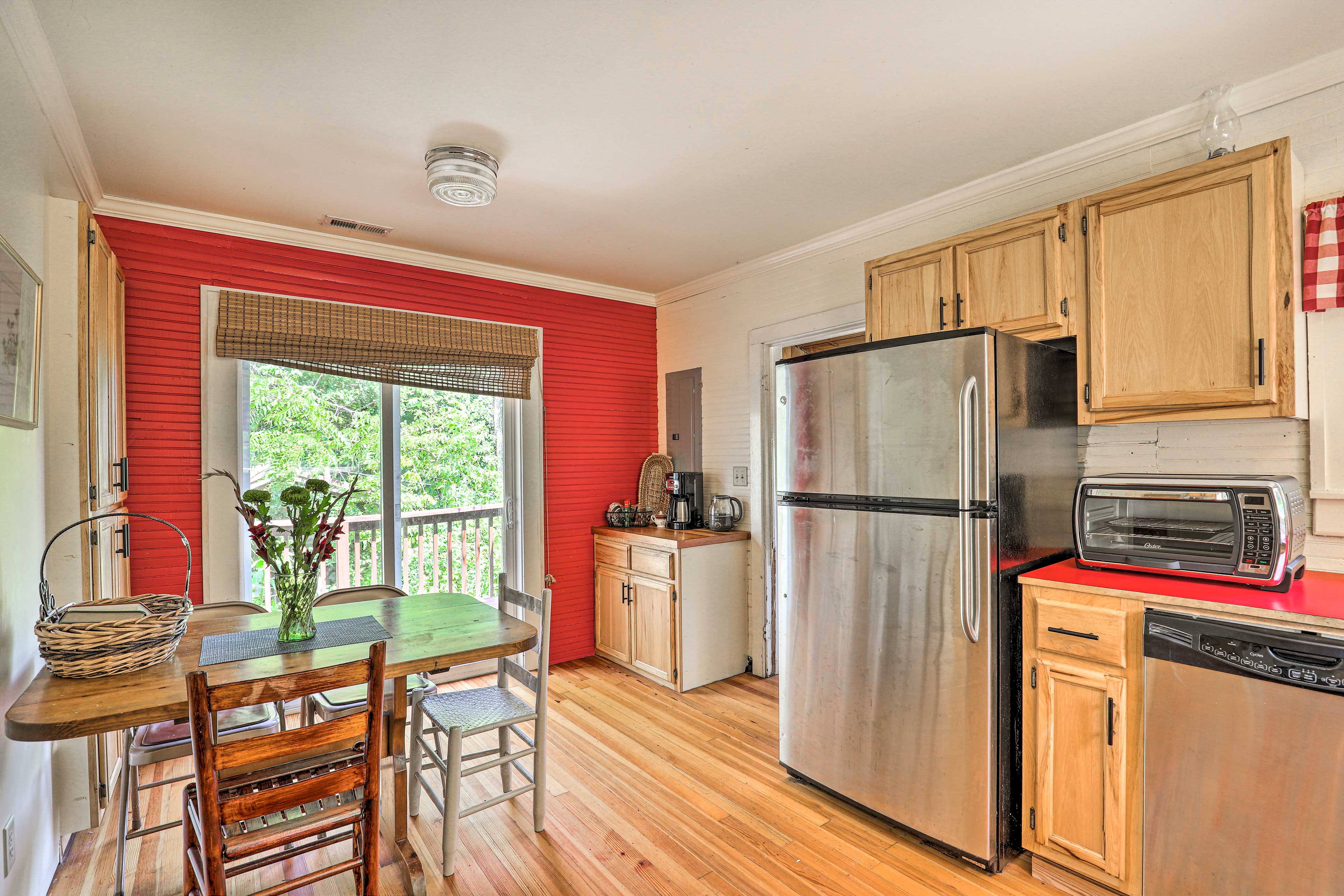 Fully Equipped Kitchen | Dining Area | Deck Access