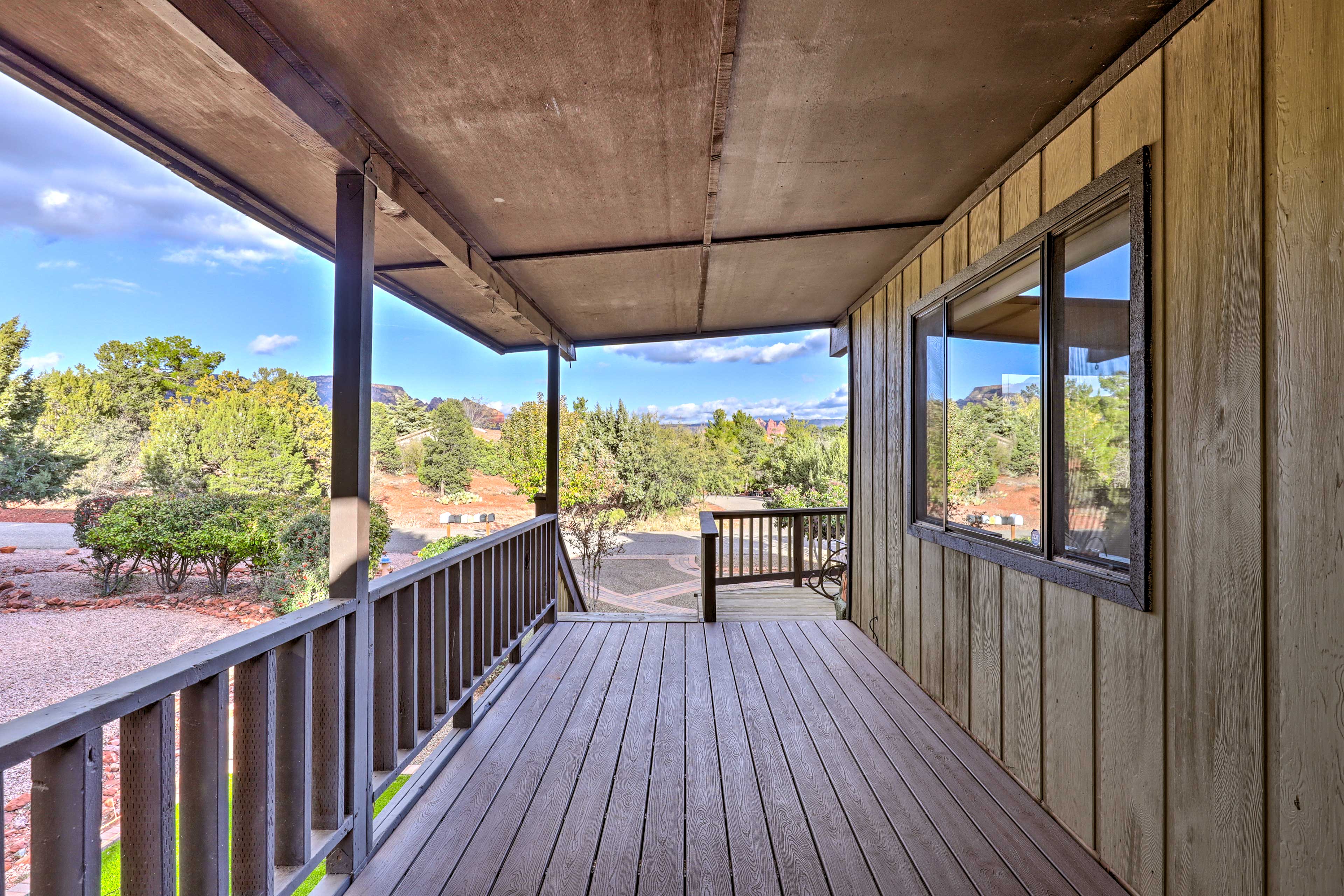 Spacious Deck | Mountain Views