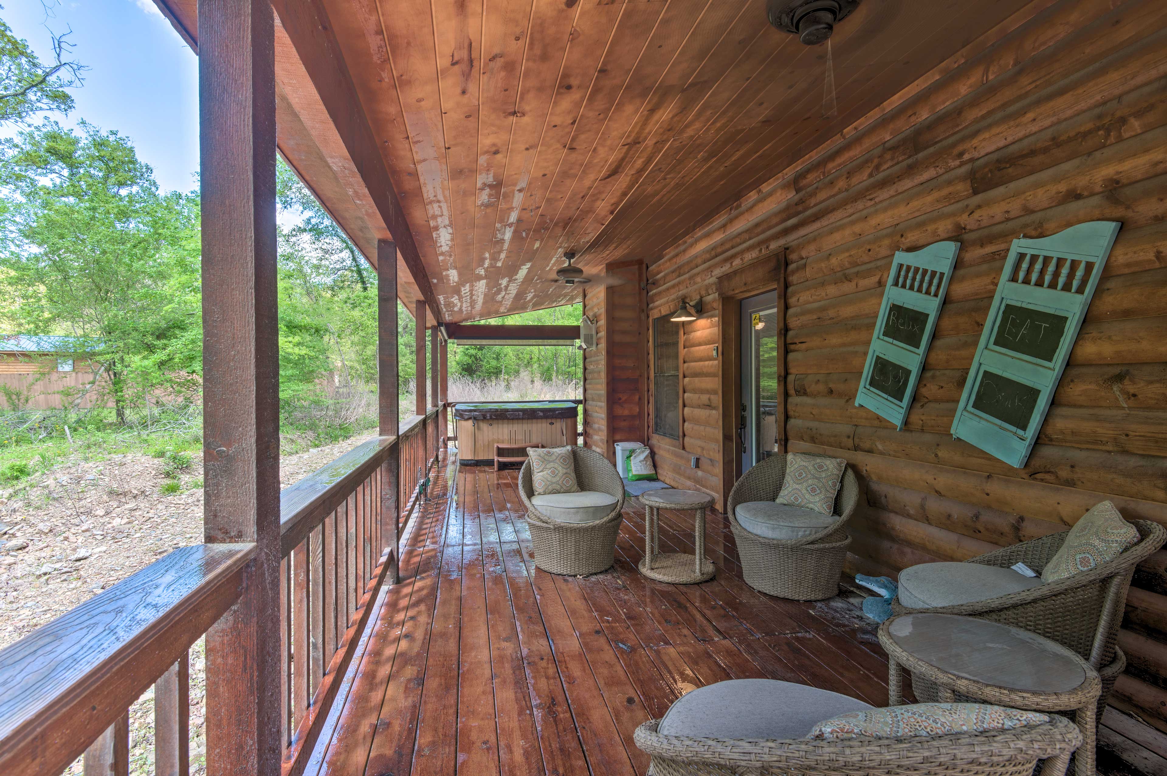 Furnished Private Deck w/ Hot Tub