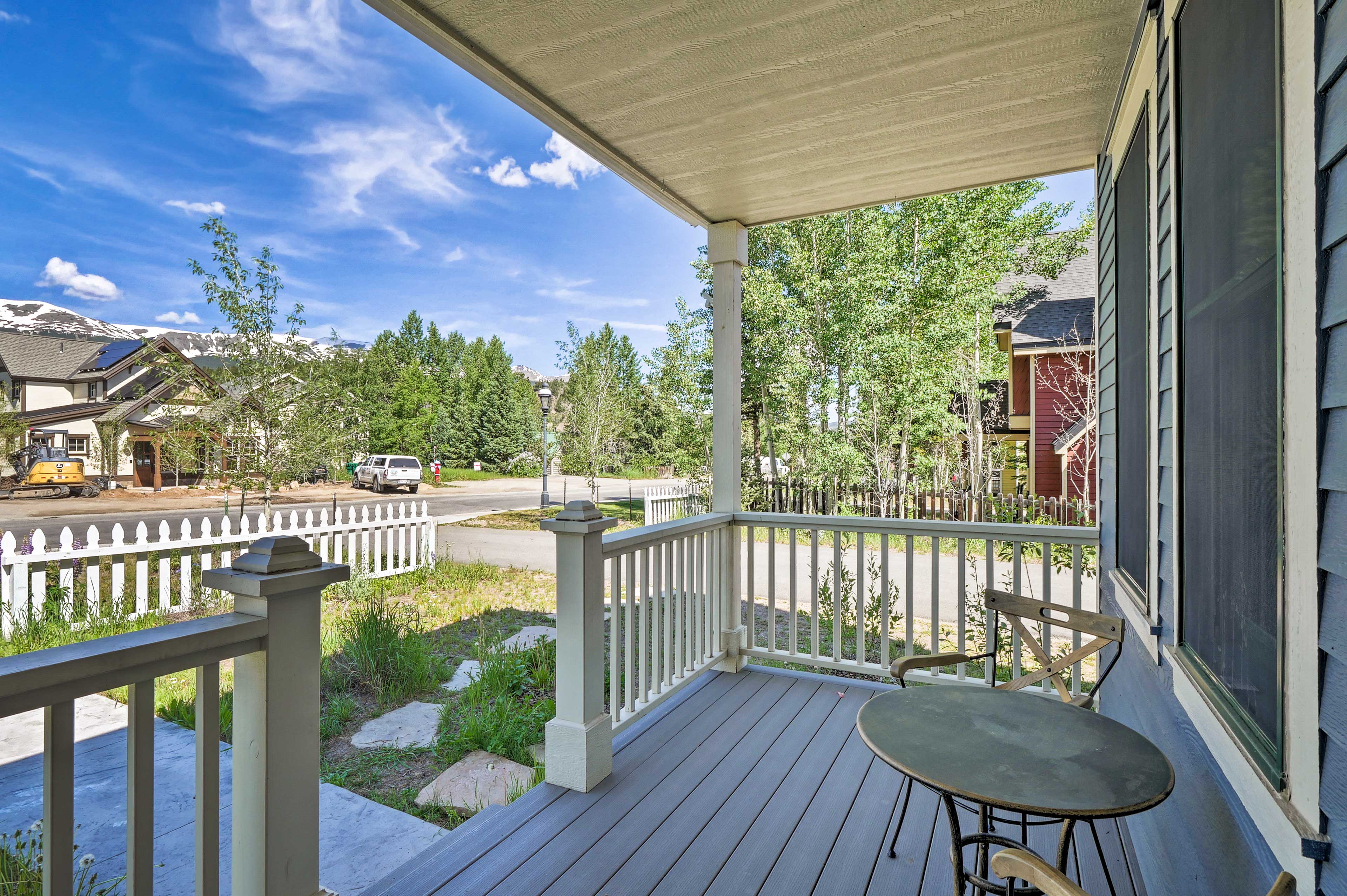 Front Porch | Outdoor Dining | Walkable Location