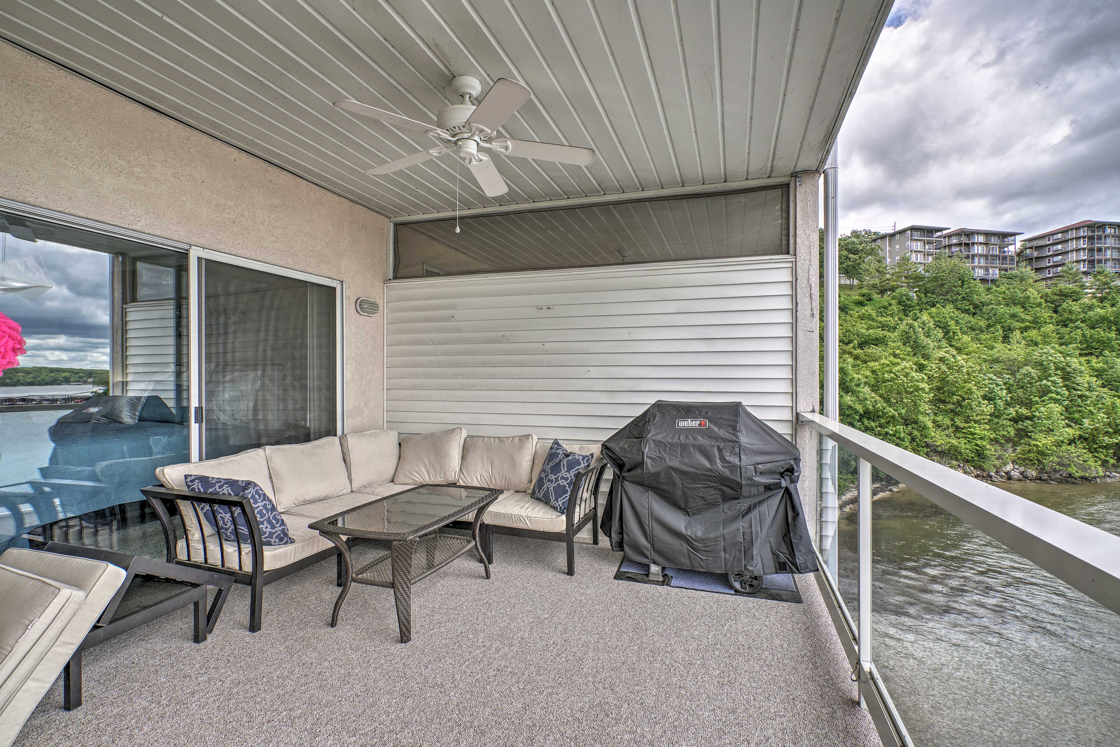 Sit out on the patio with a cocktail. (grill no longer available for use)