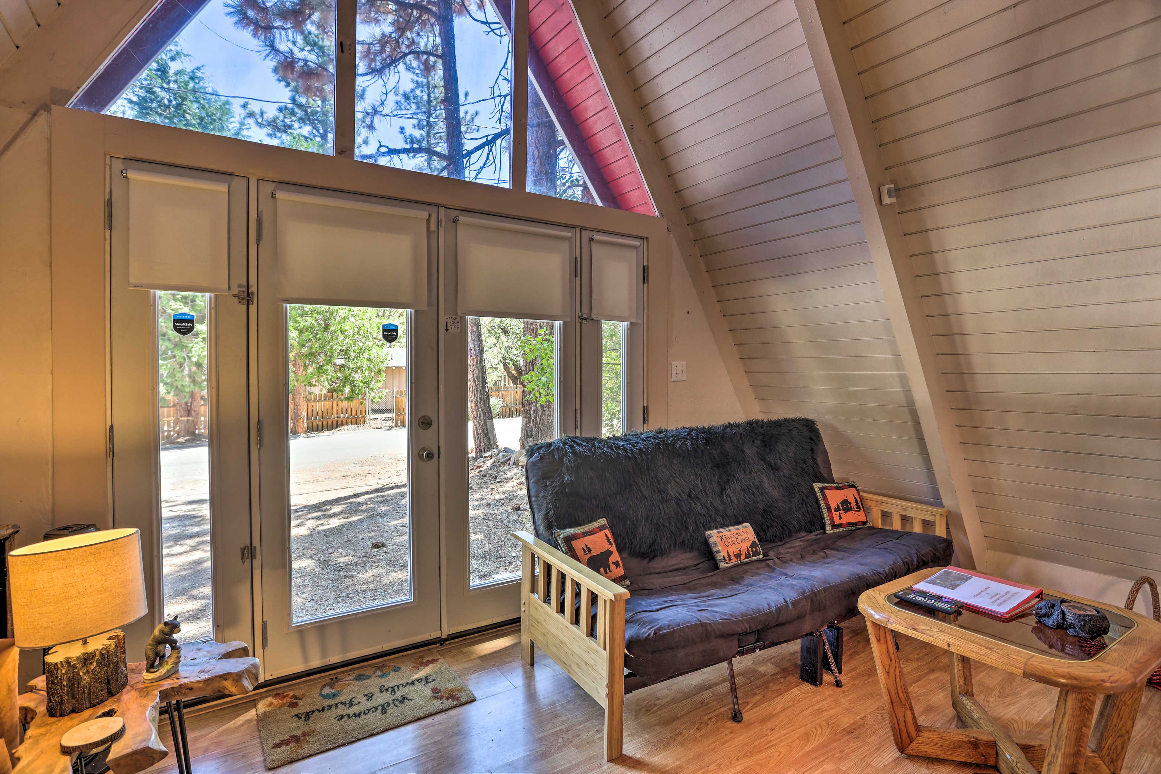 Living Area | Expansive Windows | French Doors