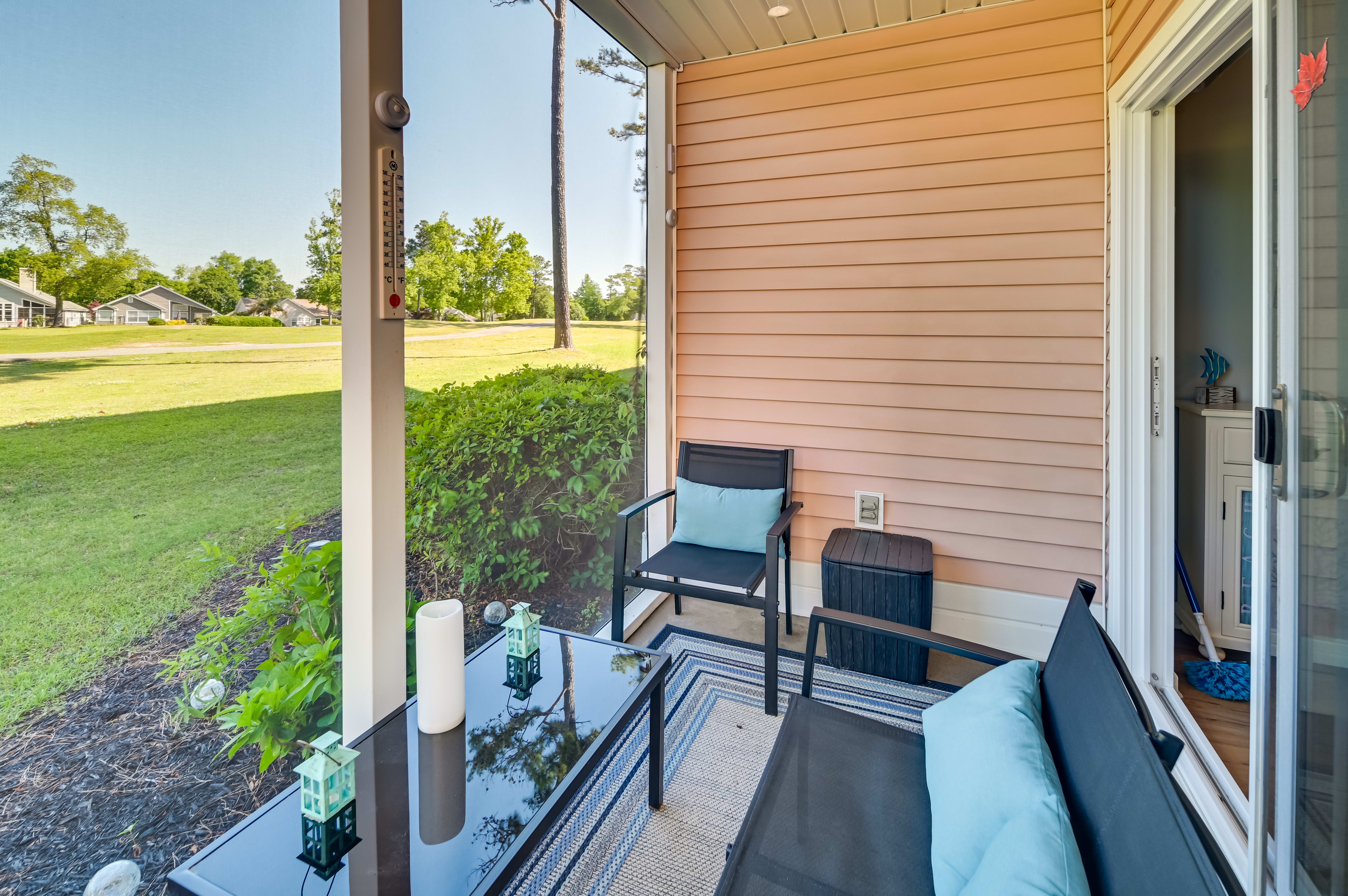 Screened-In Porch | Golf Course Views