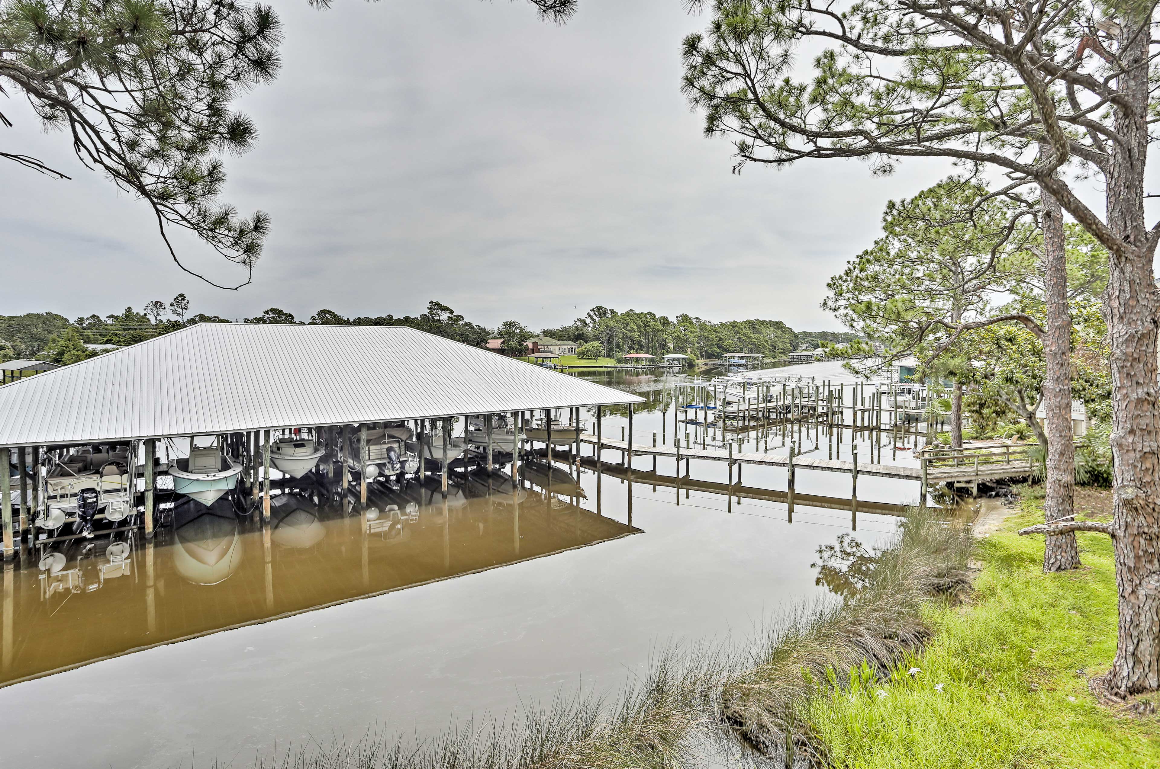 Watch the boats sail in and out of the Grand Lagoon.