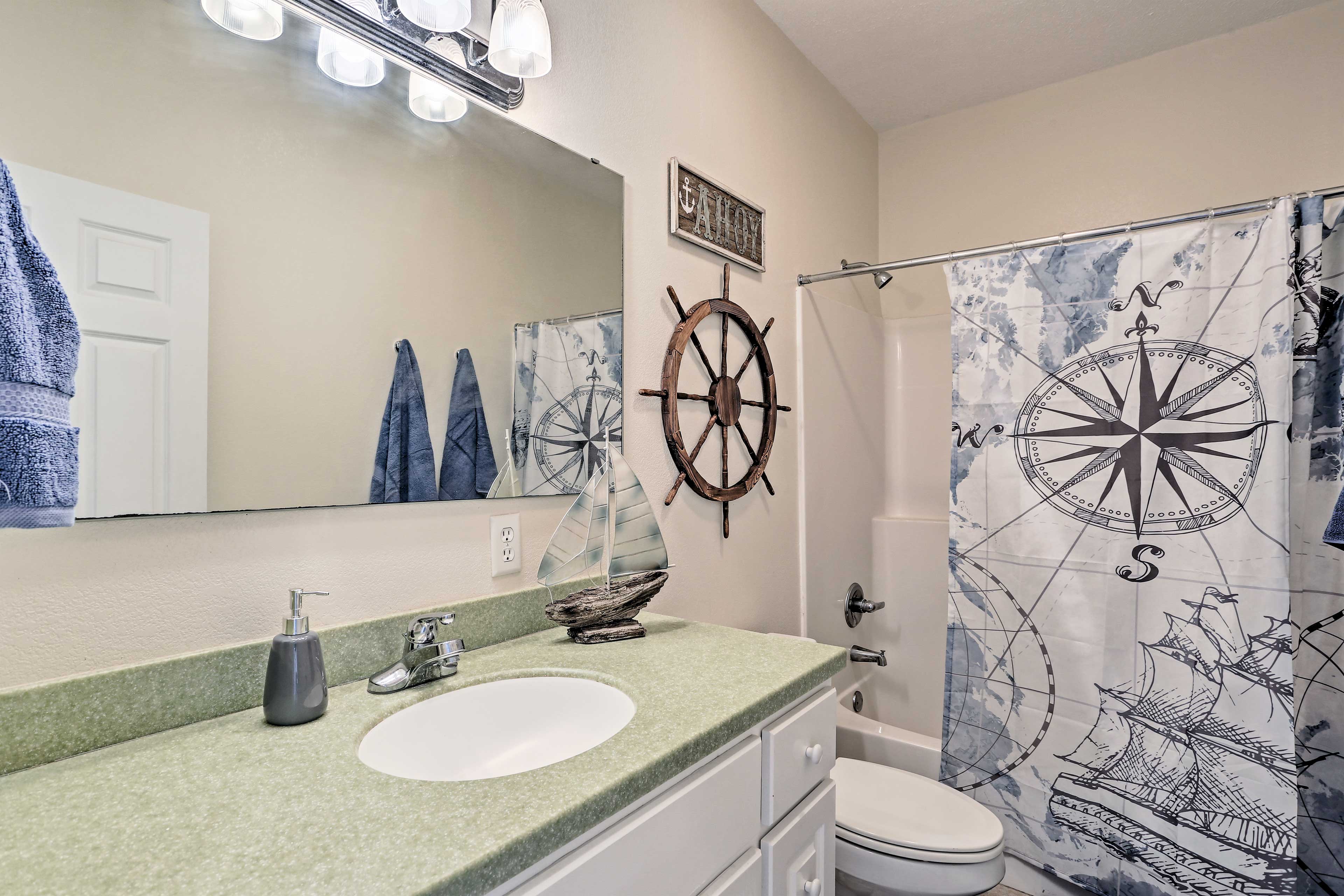 A second full bathroom provides additional privacy for your loved ones.