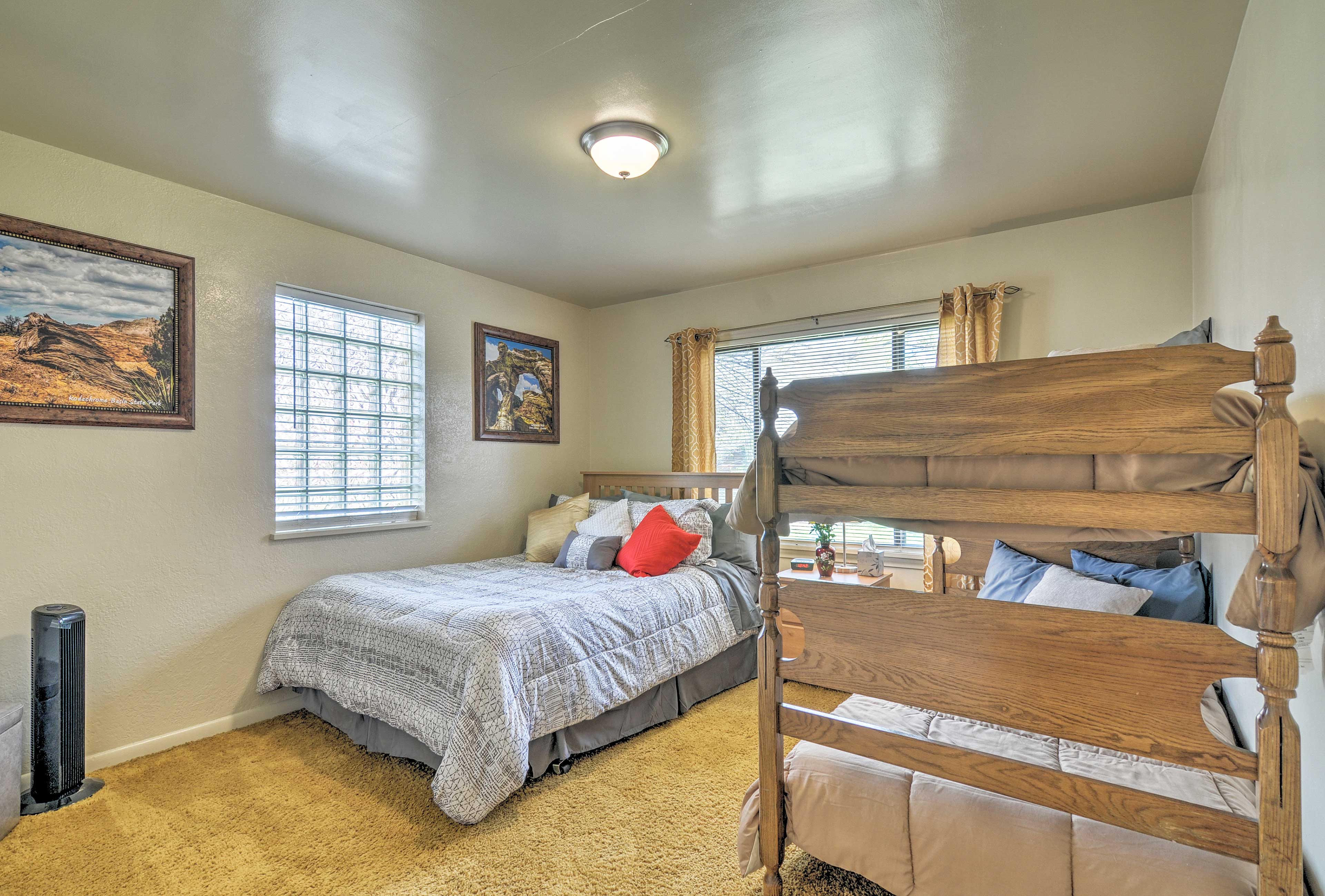 Bedroom 3 | Queen Bed, Twin Bunk Bed