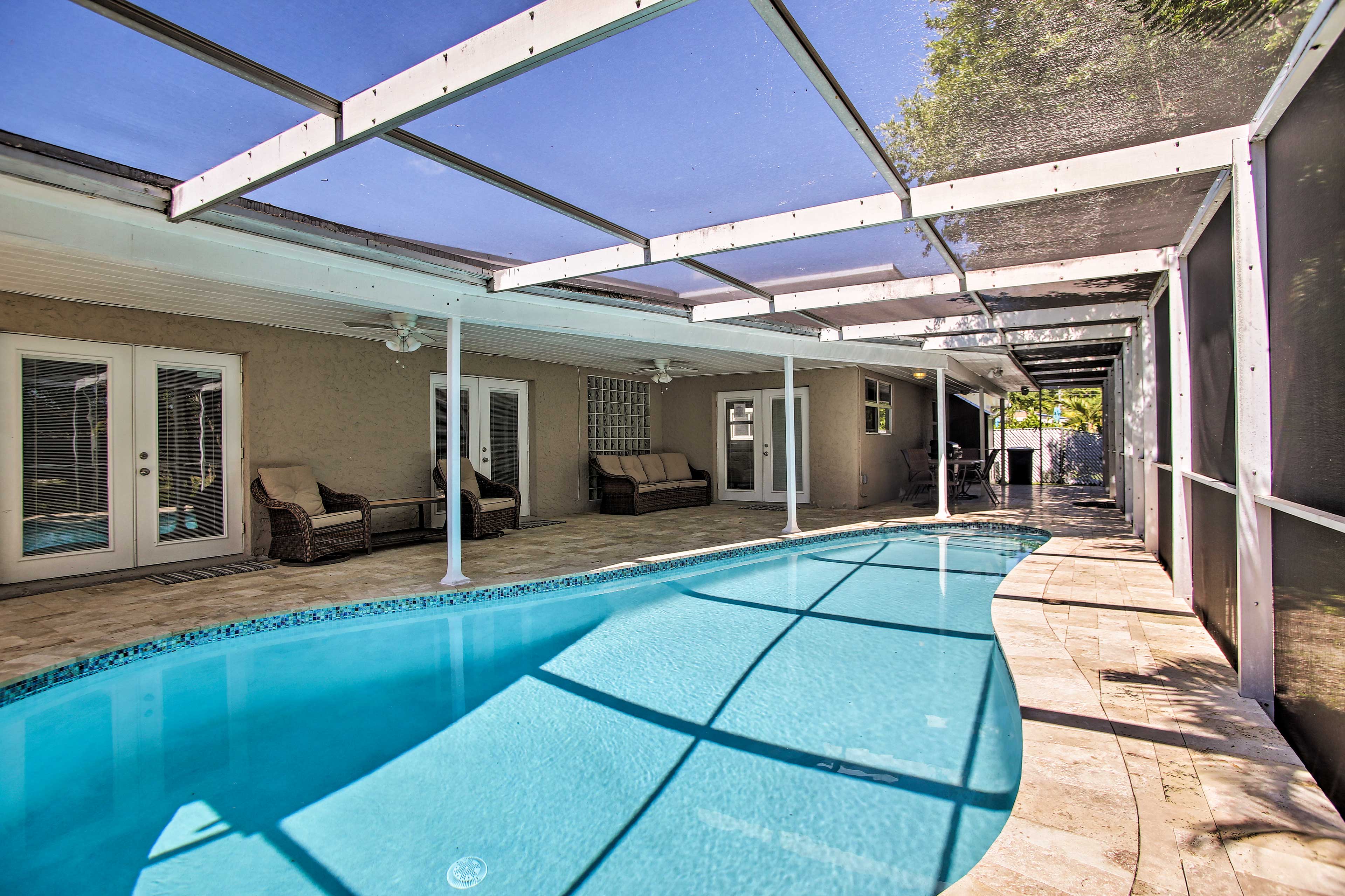 Enjoy the perks of a private pool on site!