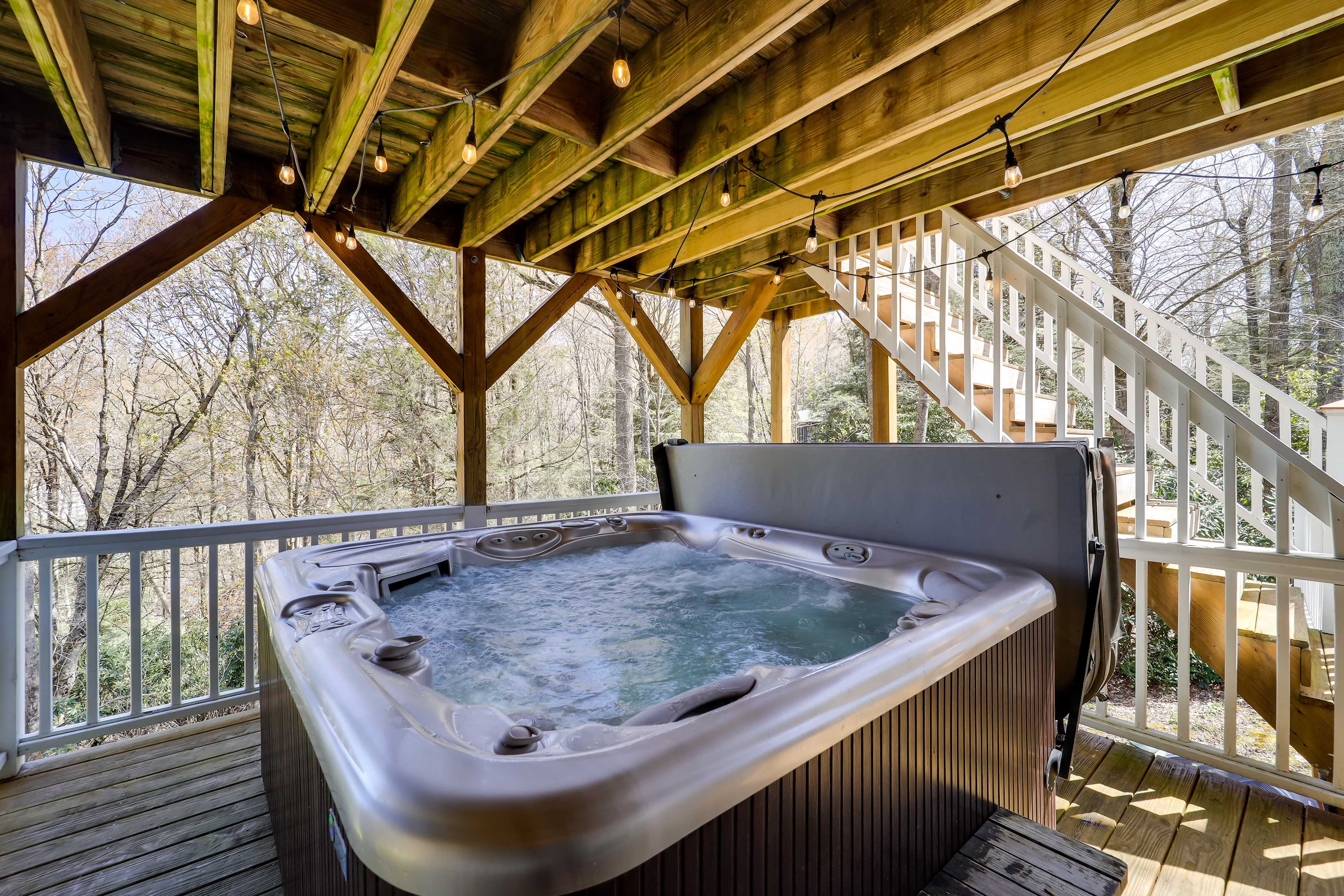 Covered Deck | Private Hot Tub | Pet Friendly w/ Fee (2 Max)