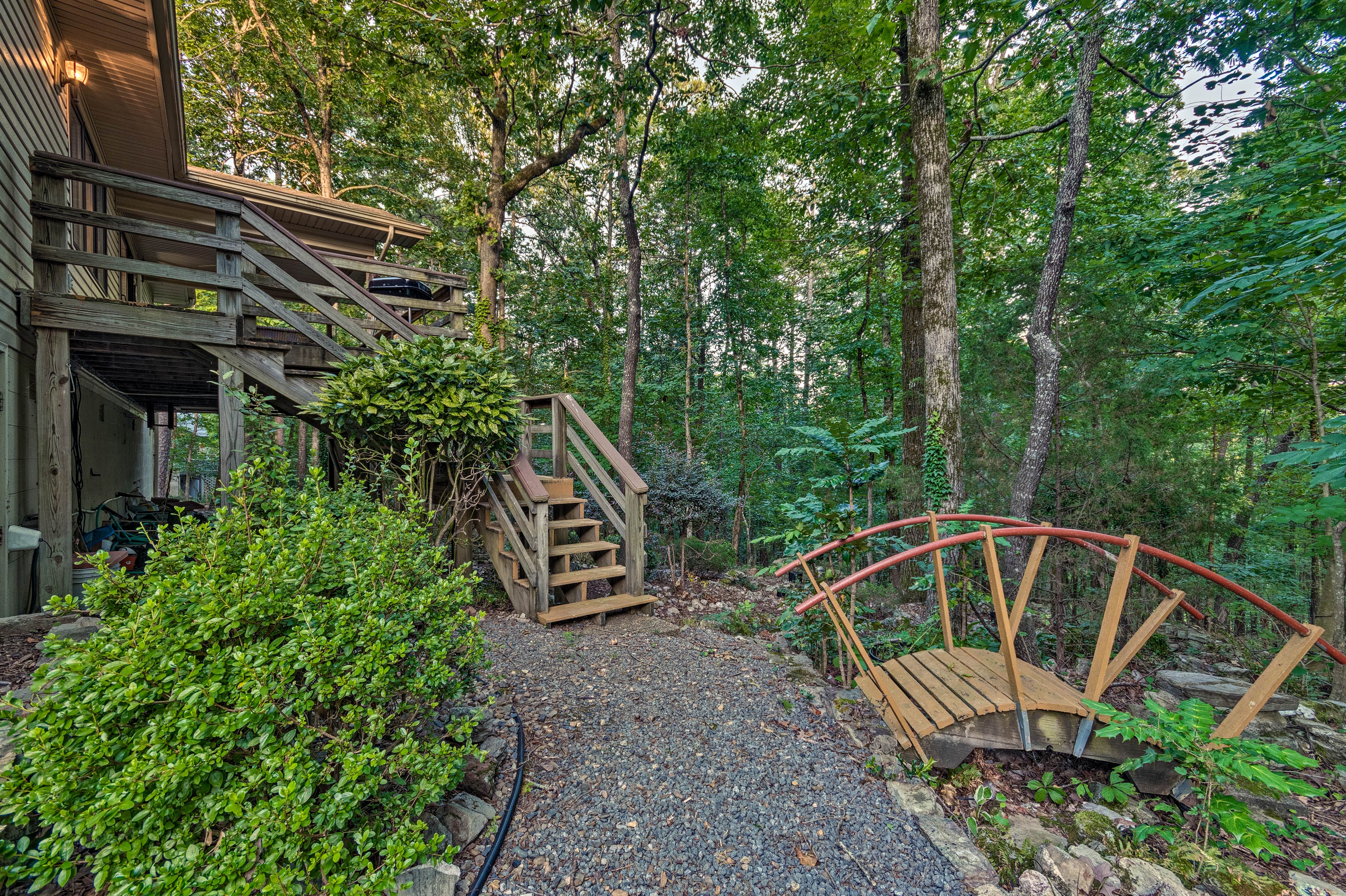 Follow the path right down to the lake's shore.