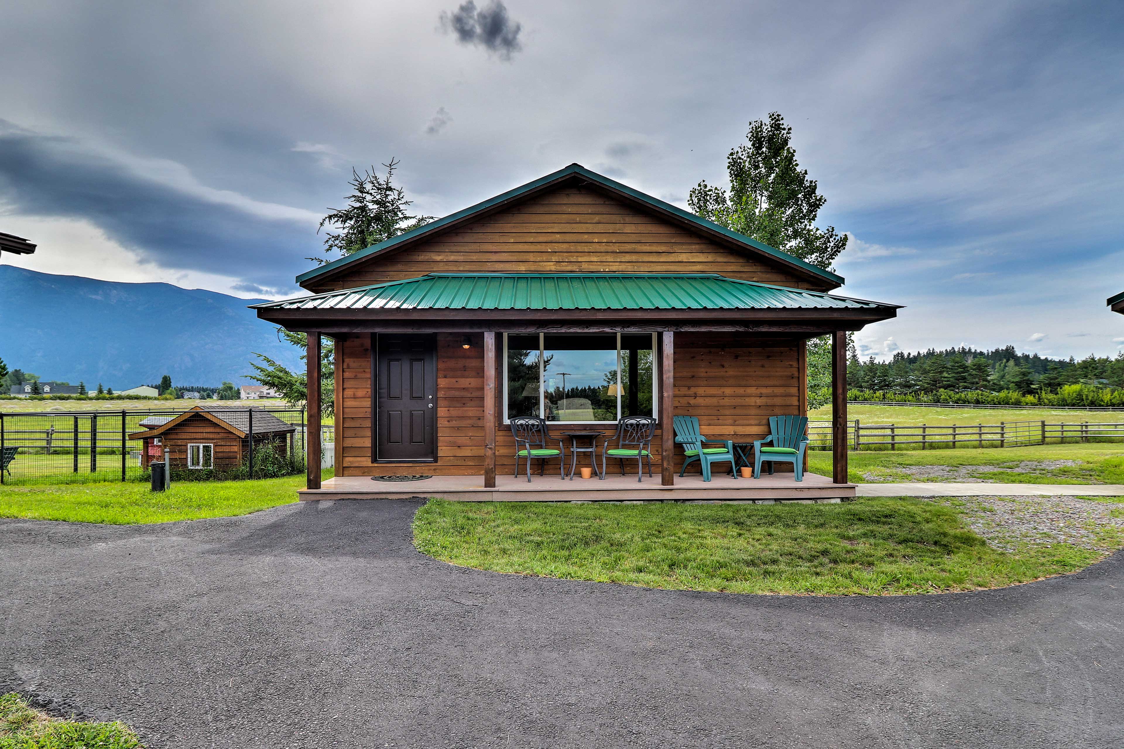 Cabin w/ Porch & View ~19 Mi. to West Glacier