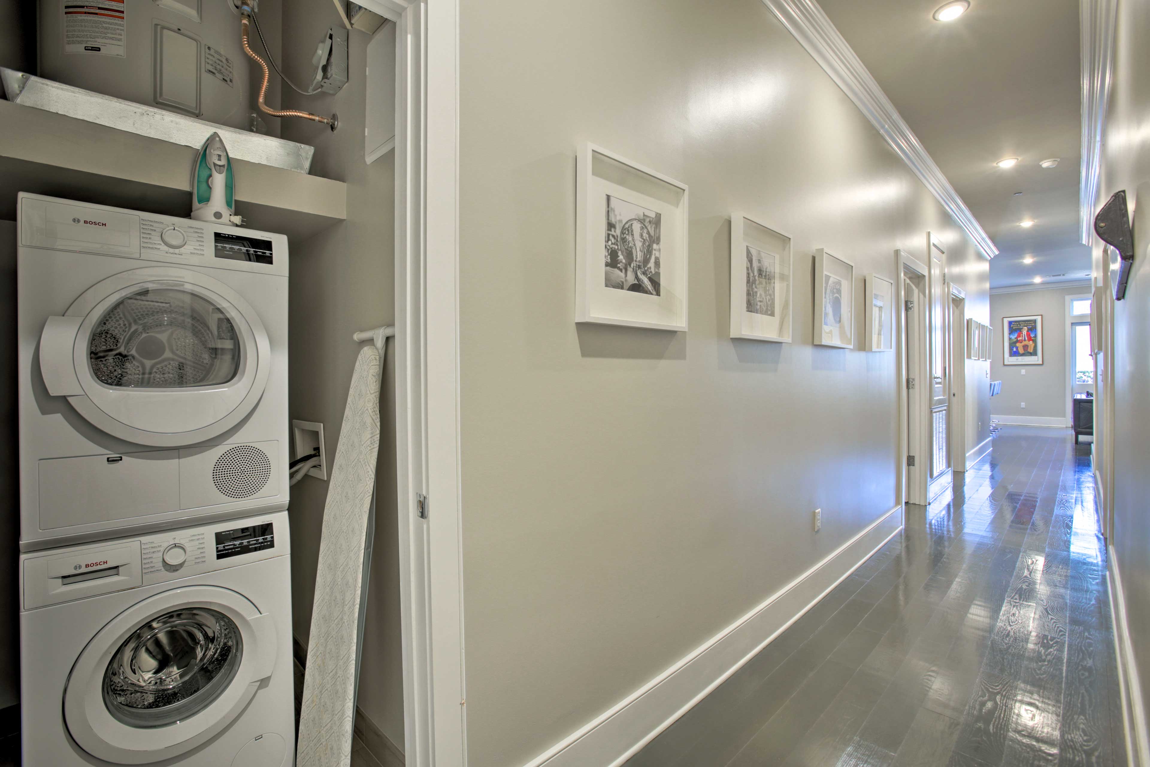 Keep your clothes clean with the in-unit laundry machines.